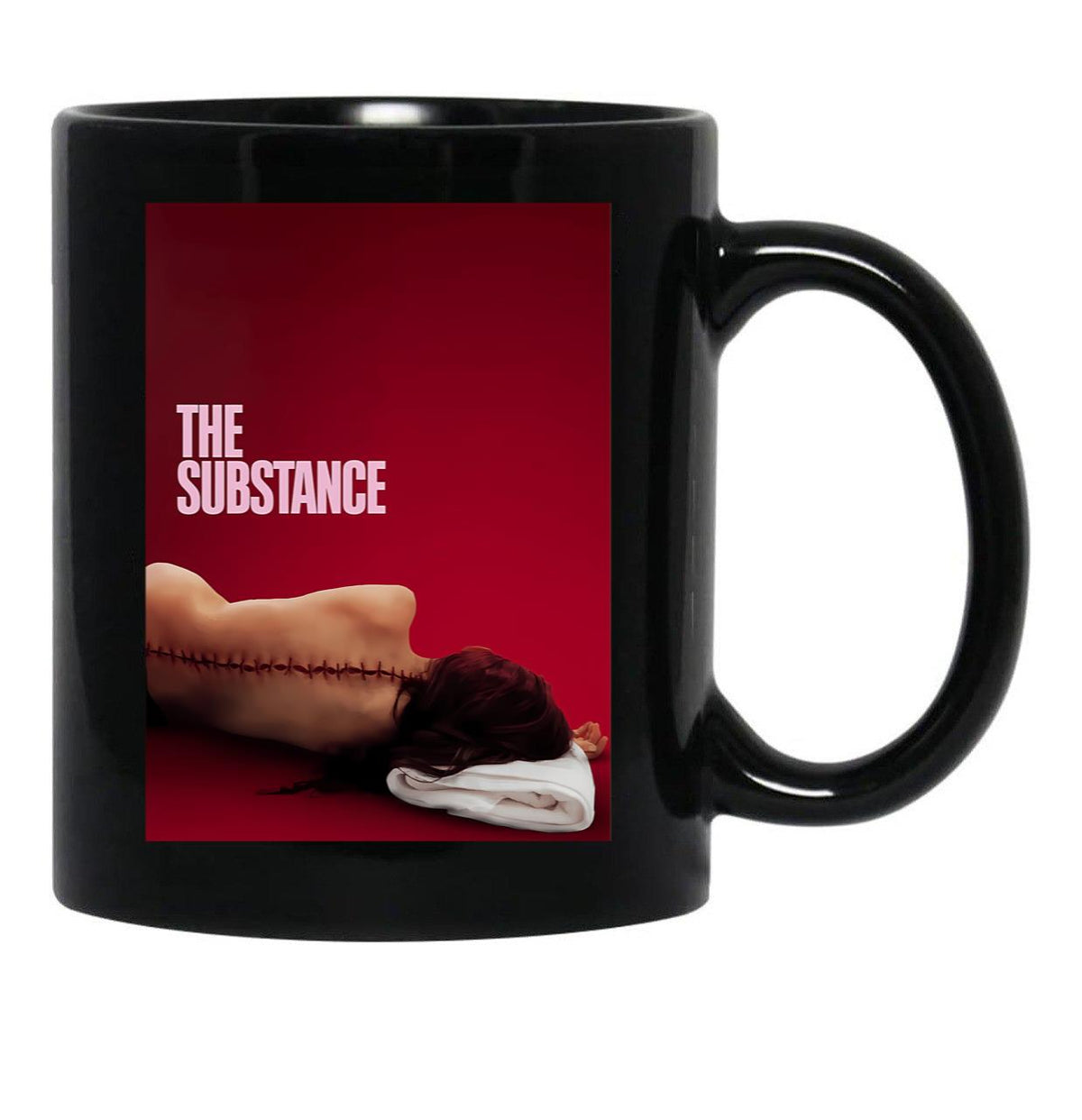 The Substance Movie Black Coffee Mug, Gift Coffee Mug Style 1 - Black