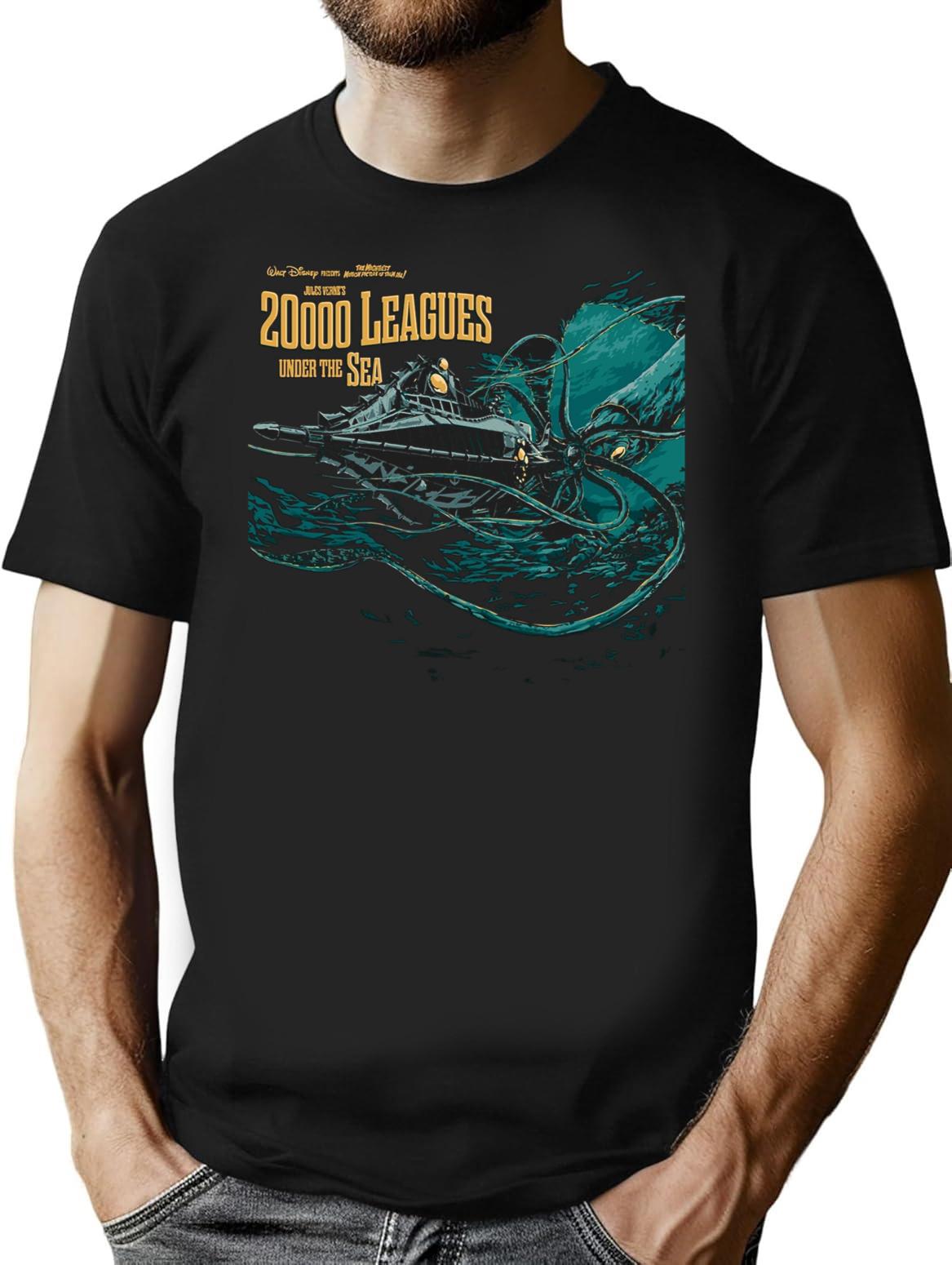 20000 Leagues Under Sea Jv Premium Heavyweight Cotton T-Shirt - Black