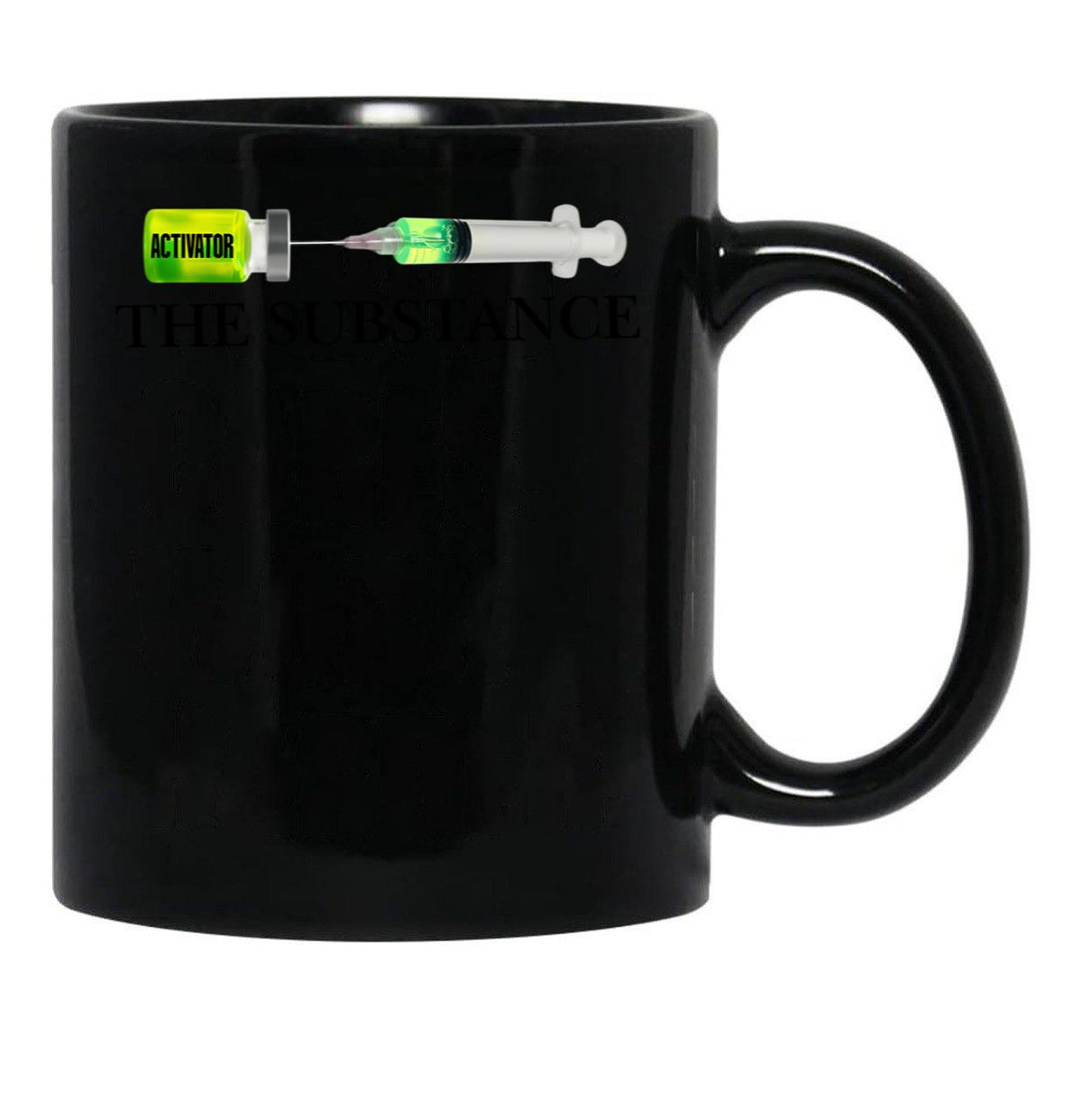 The Substance Demi Moore Horror Movie Film Black Coffee Mug, Gift Coffee Mug - Black