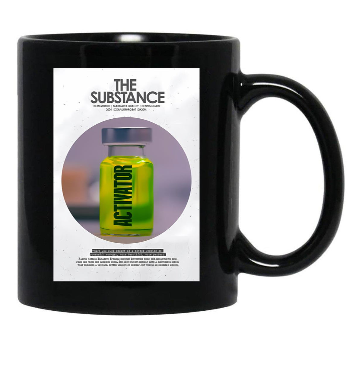 The Substance Black Coffee Mug, Gift Coffee Mug Style 15 - Black