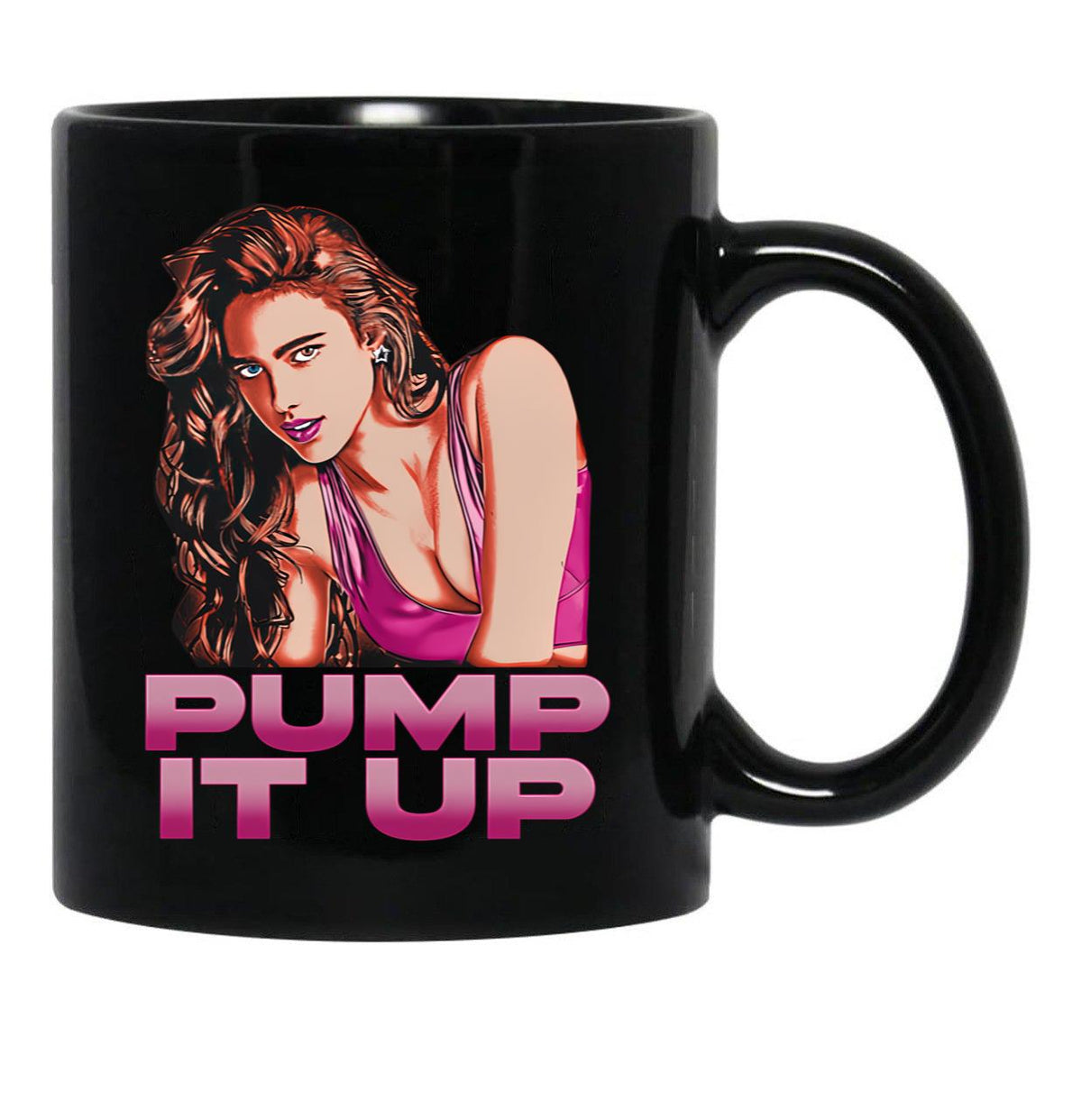 Margaret Qualley Pump It Up Black Coffee Mug, Gift Coffee Mug - Black