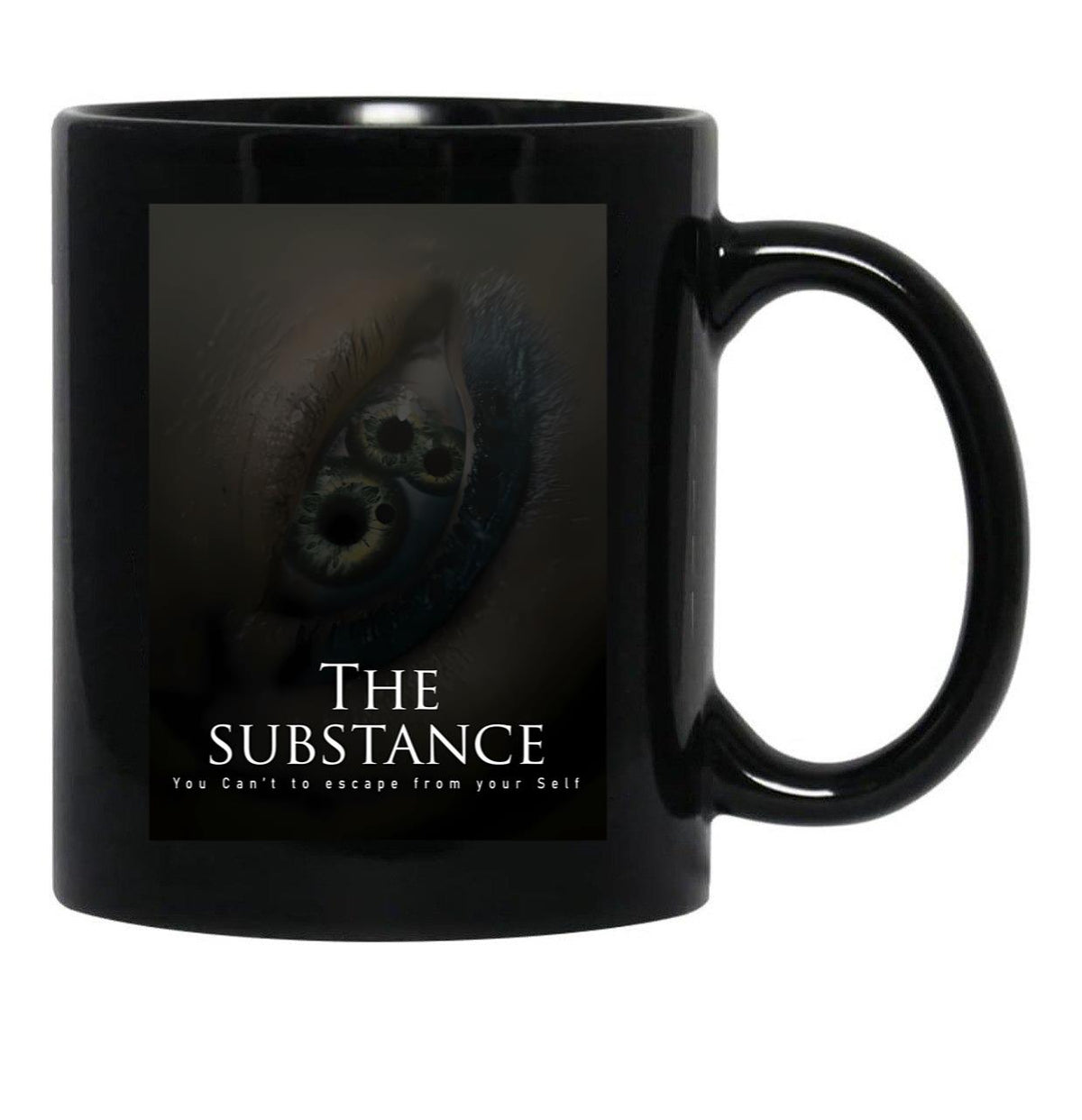 The Substance Movie Black Coffee Mug, Gift Coffee Mug Style 9 - Black
