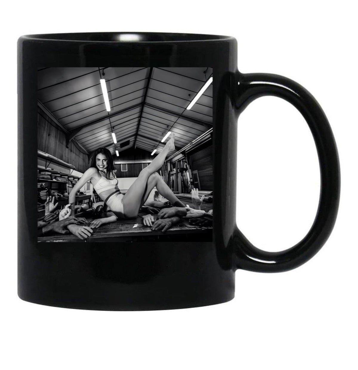 Margaret Qualley Horror Black Coffee Mug, Gift Coffee Mug - Black