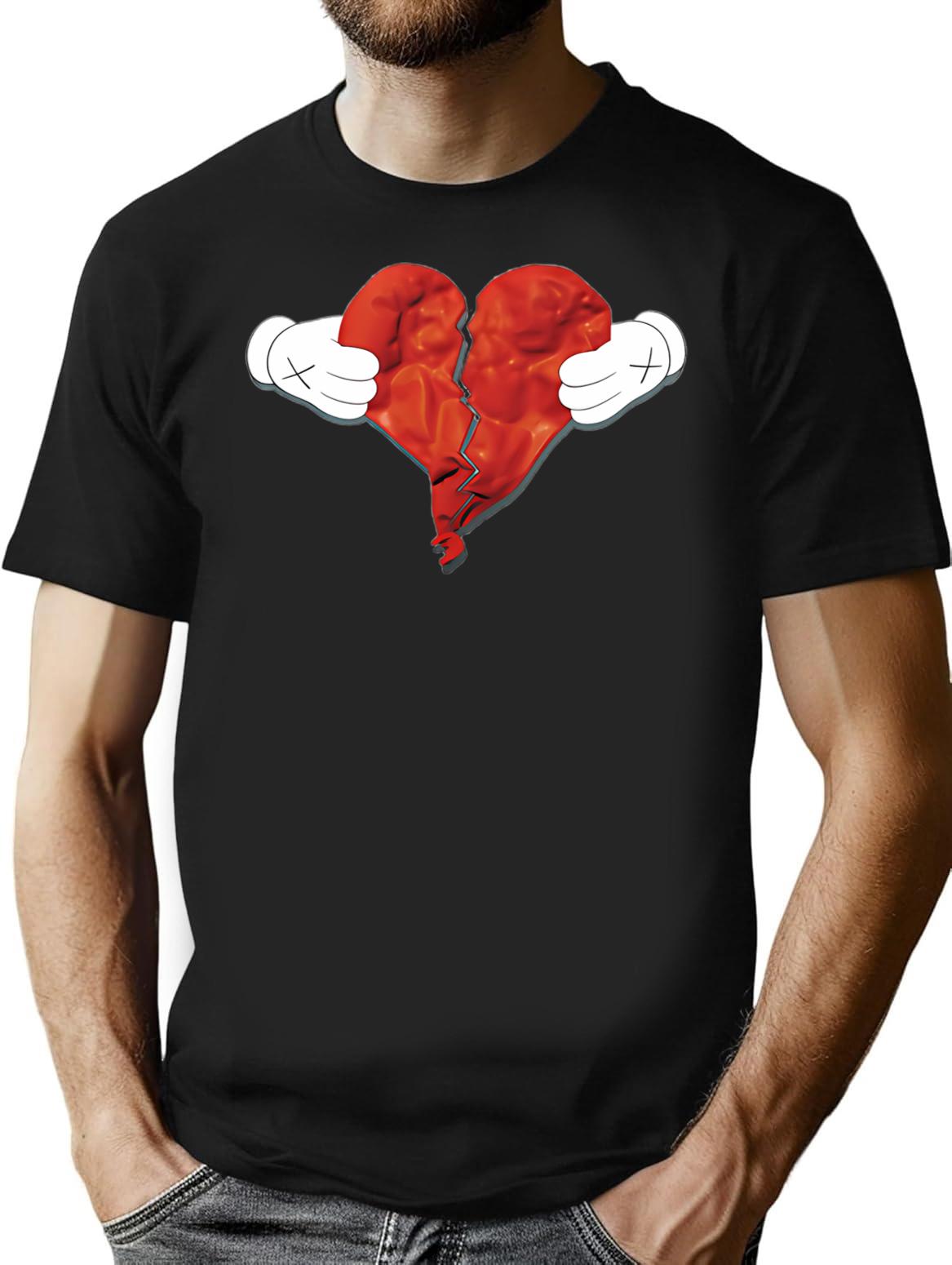 808S And Heartbreak T-Shirt for Men & Women, T-Shirts Graphic Tee - Black