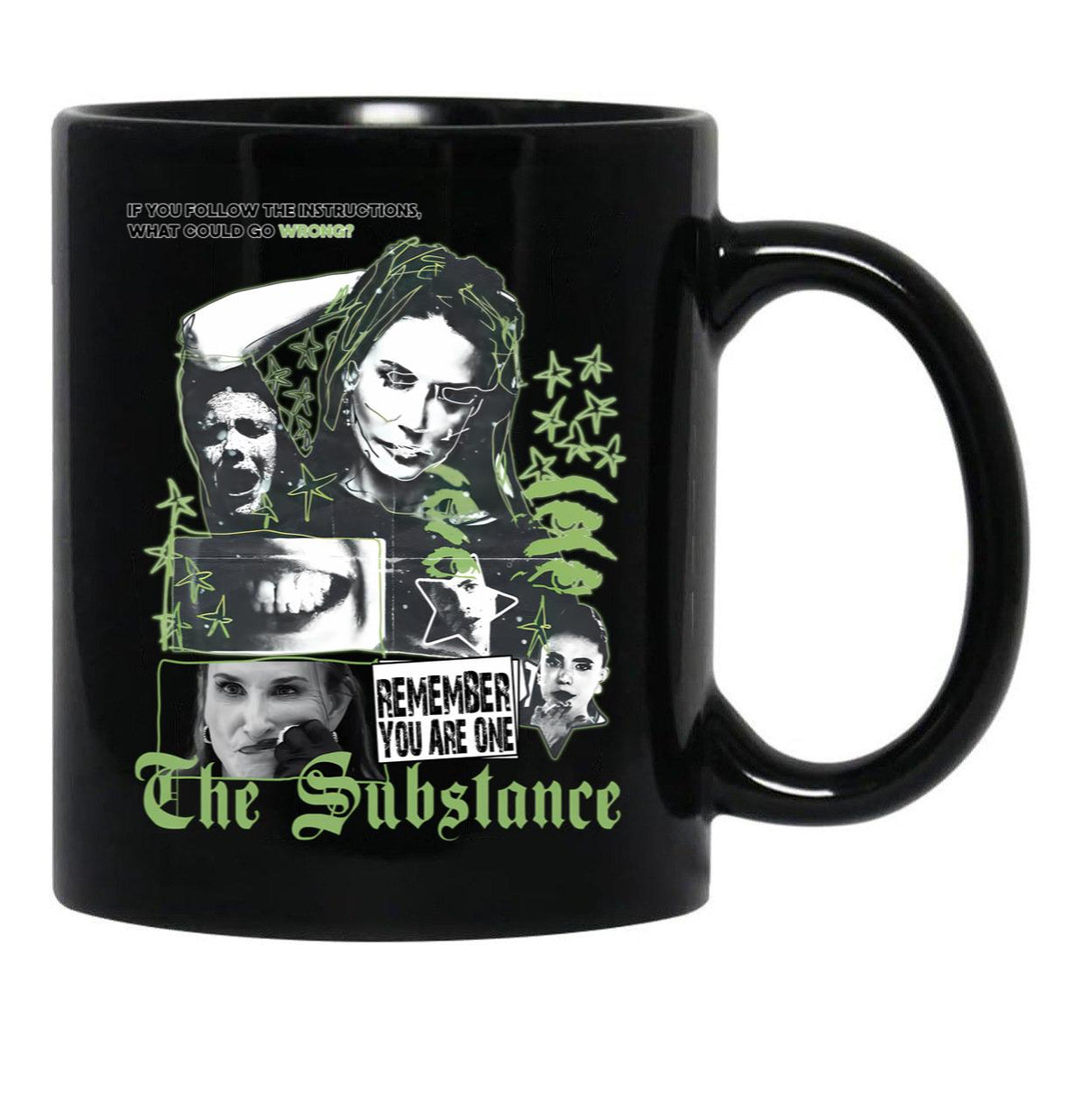Horror The Substance Movie Black Coffee Mug, Gift Coffee Mug - Black