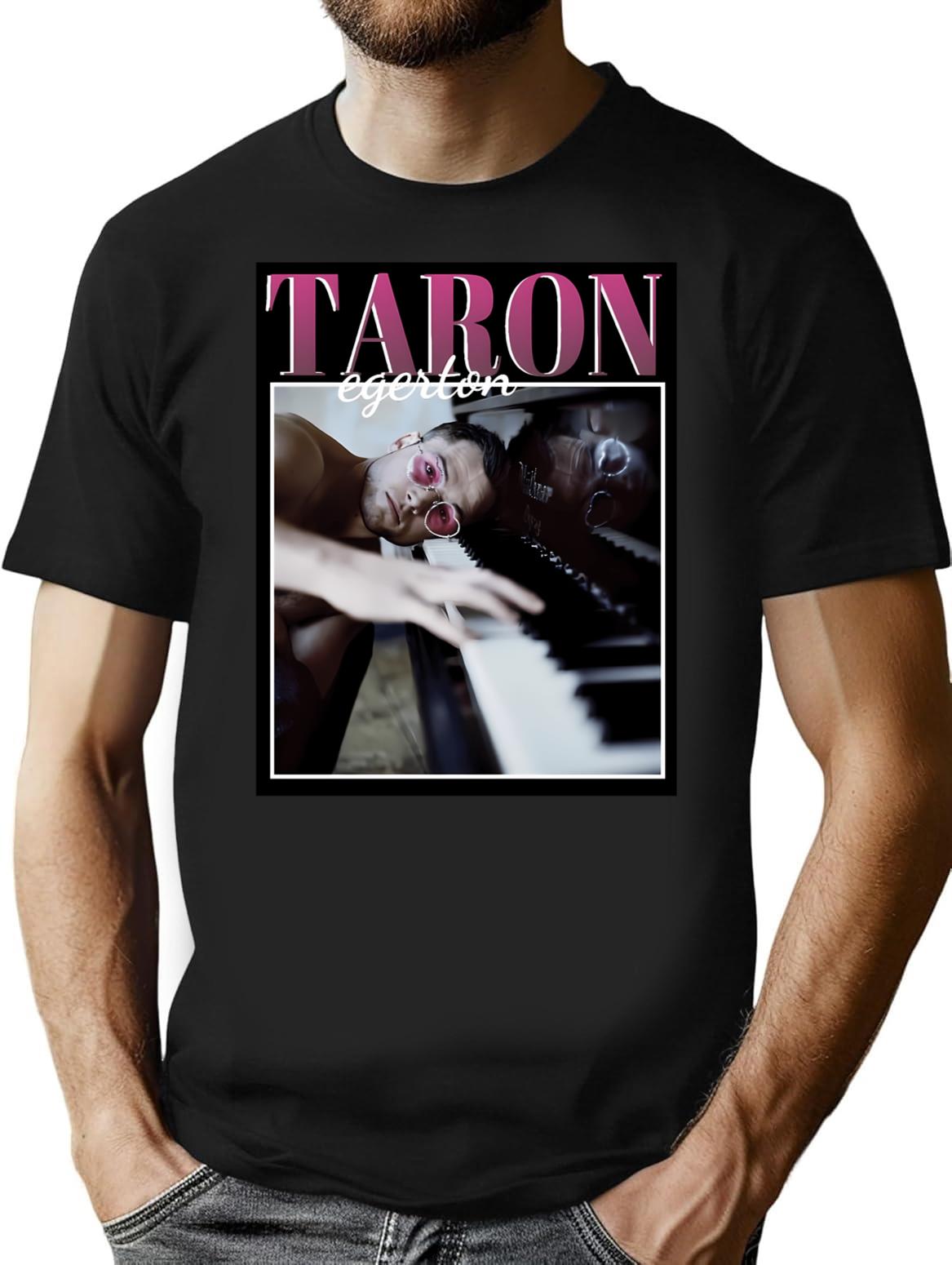 90'S Vintage Taron T-Shirt for Men & Women, T-Shirts Graphic Tee - Black