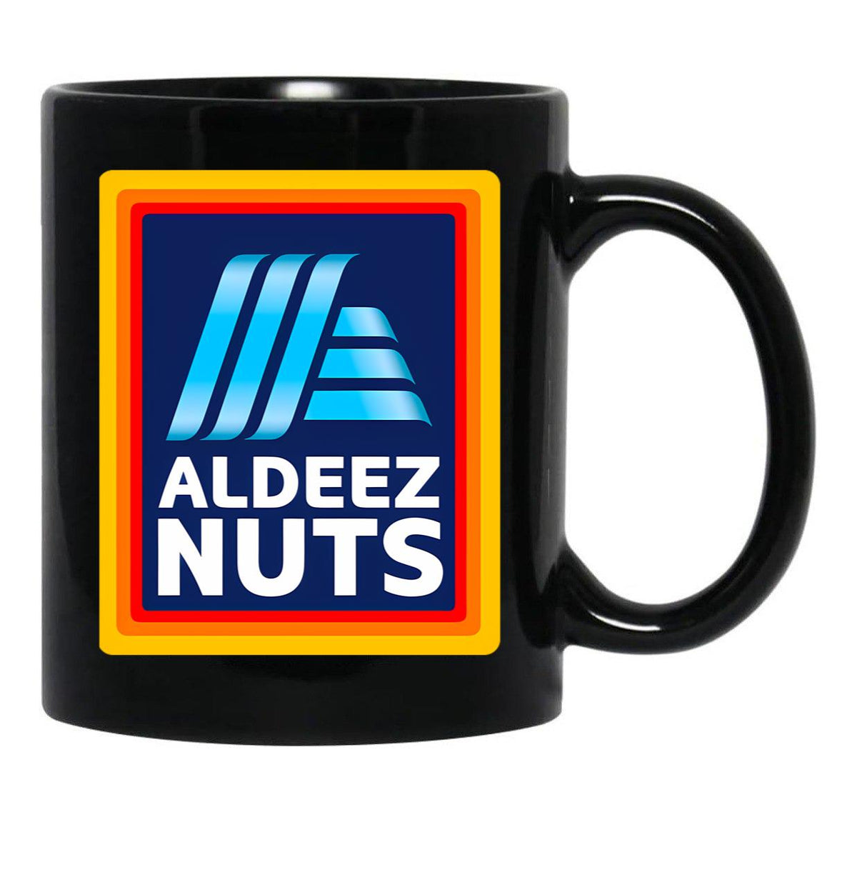 Aldeez Nuts Black Coffee Mug, Gift Coffee Mug - Black