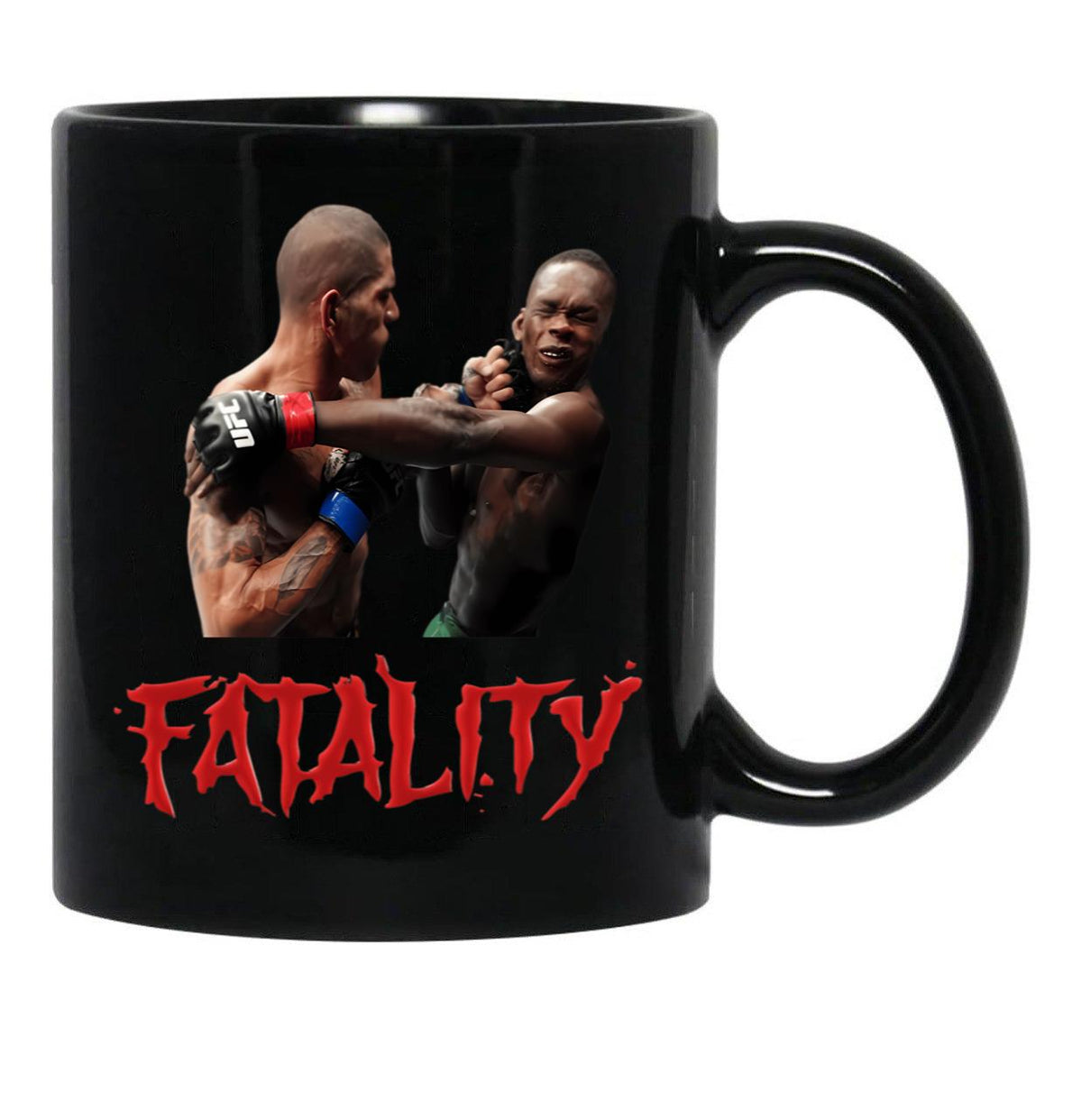Alex Pereira Fatality Ko Black Coffee Mug, Gift Coffee Mug - Black