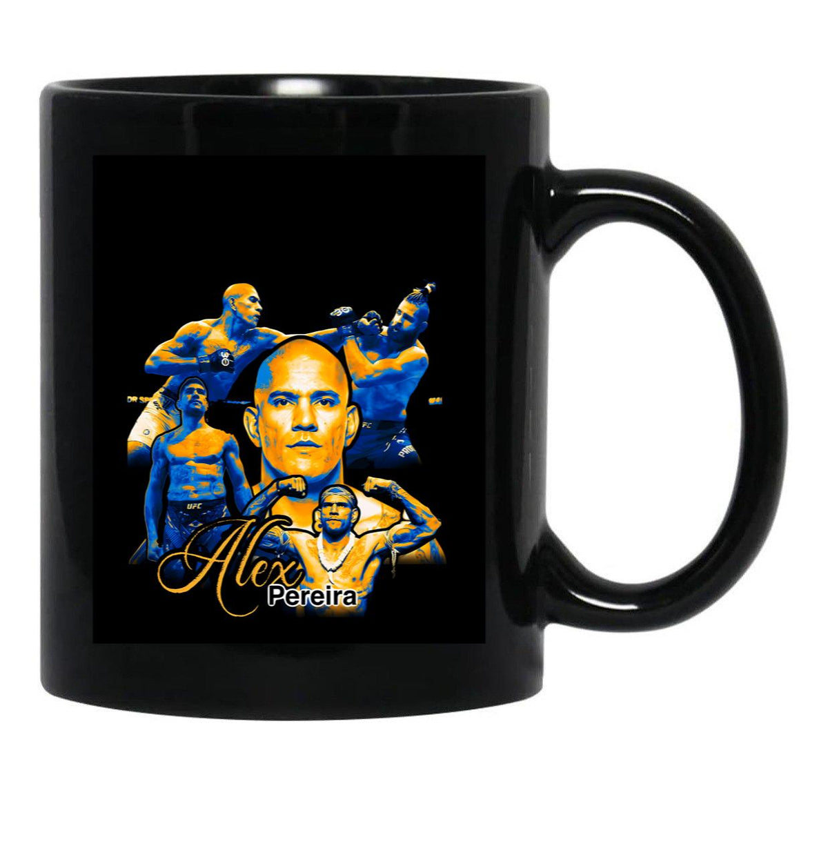 Alex Pereira Heavy Weight Mma Kickboxing Tribute Future Boxer Black Coffee Mug, Gift Coffee Mug - Black