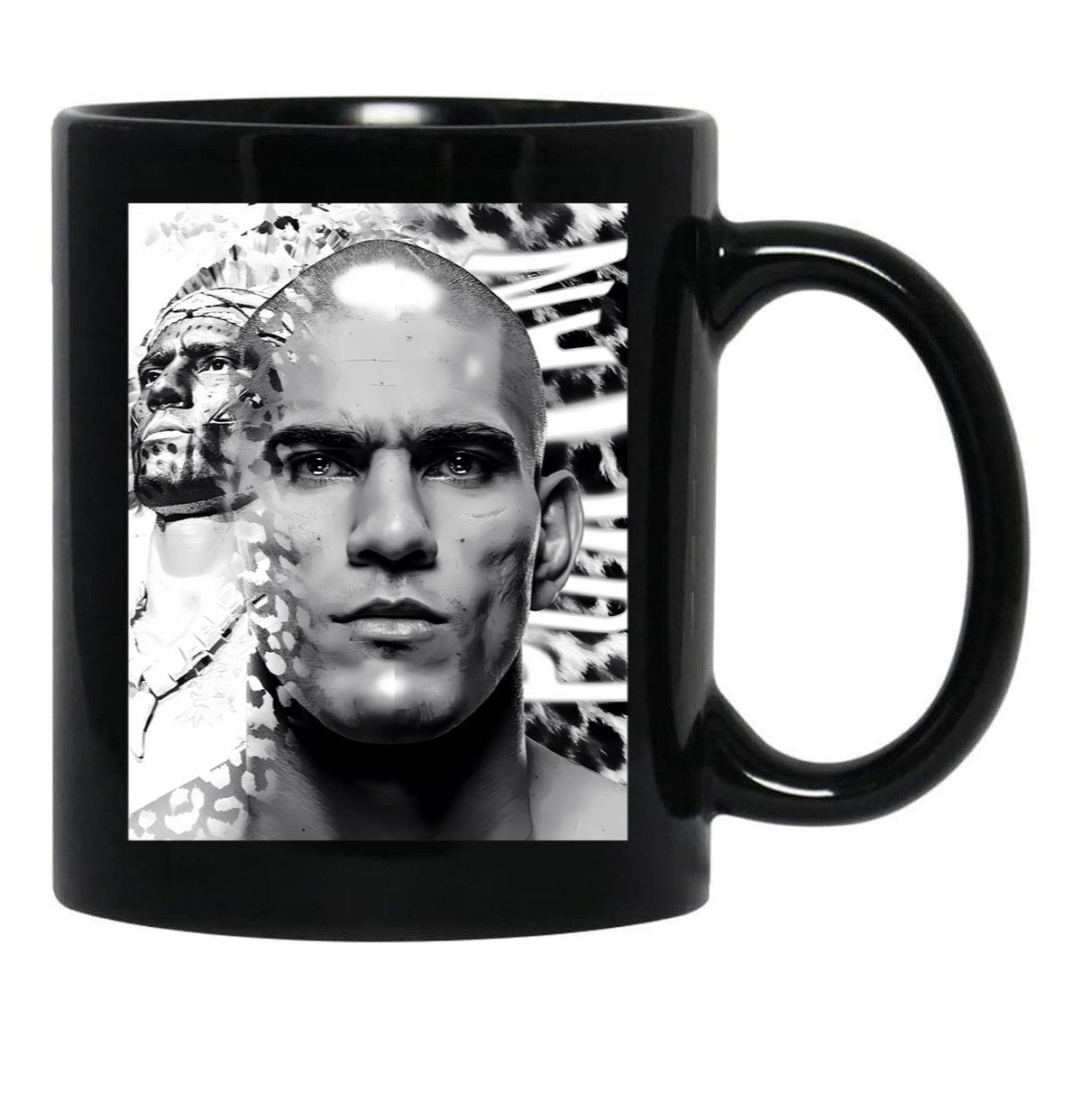 Alex Poatan Pereira (7) Black Coffee Mug, Gift Coffee Mug - Black