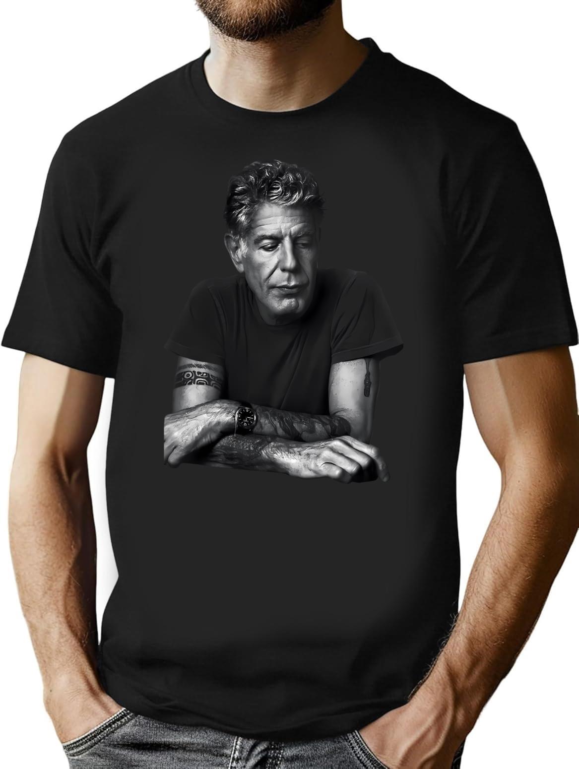 Anthony Good Food T-Shirt for Men & Women, T-Shirts Graphic Tee - Black