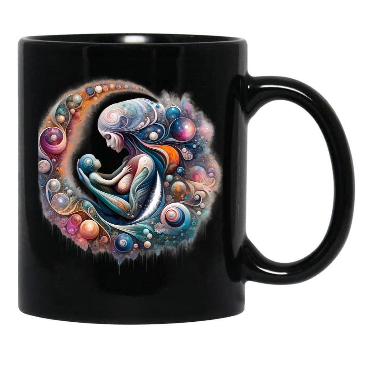 Art Mommy Dearest Black Coffee Mug, Gift Coffee Mug - Black