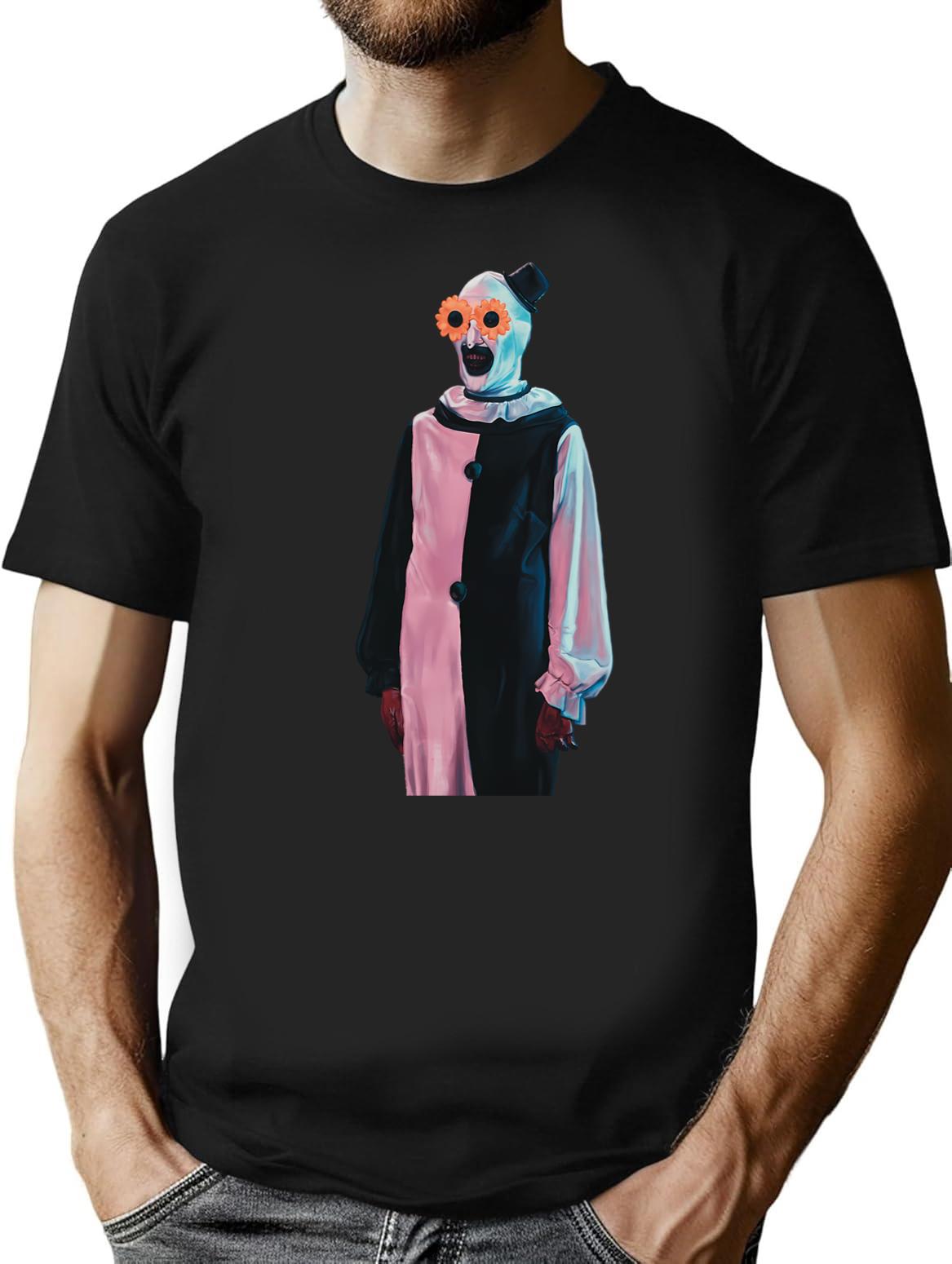 Art The Clown Terrifier (2) T-Shirt for Men & Women, T-Shirts Graphic Tee - Black