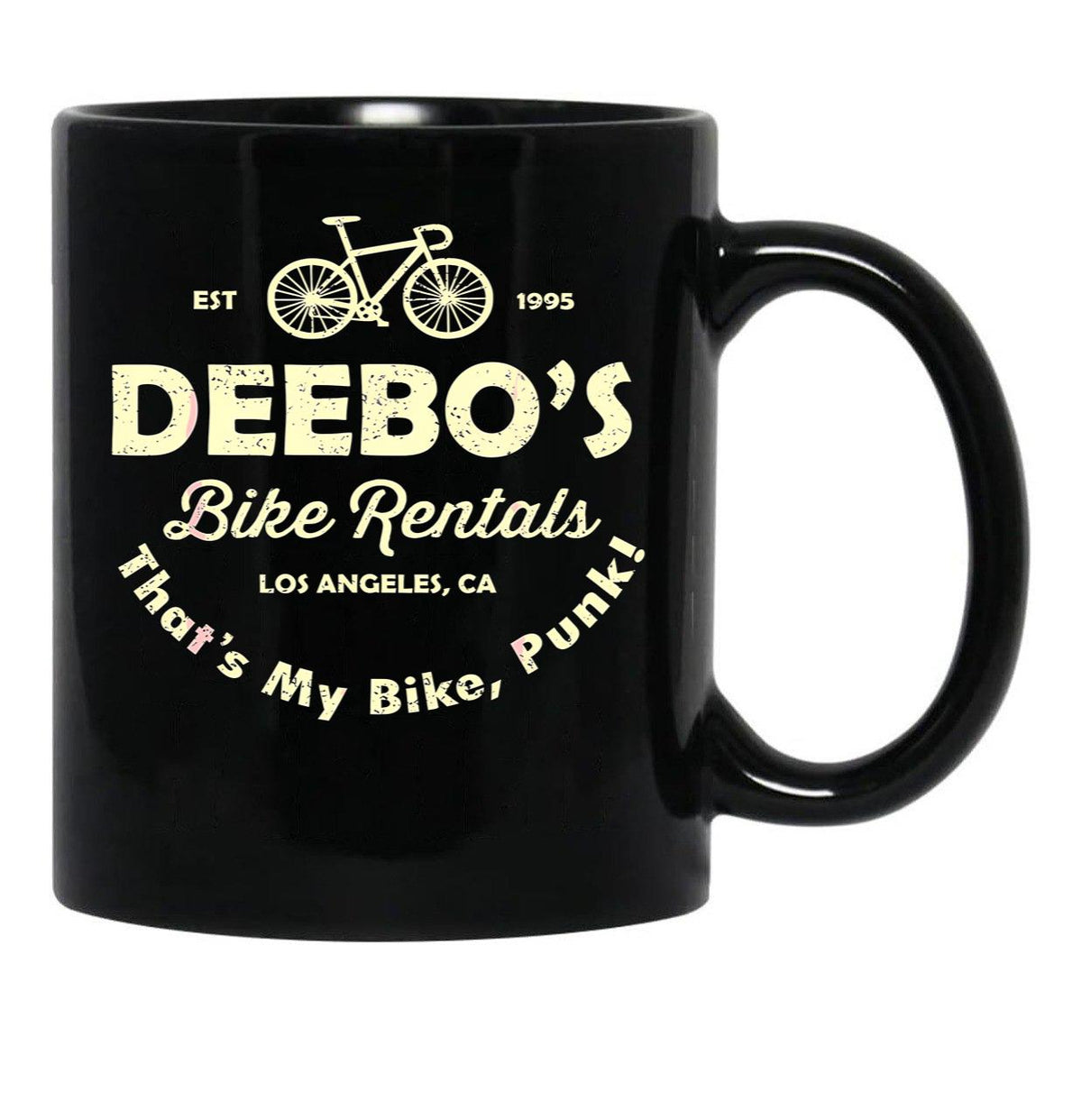 Bike Punk Black Coffee Mug, Gift Coffee Mug - Black