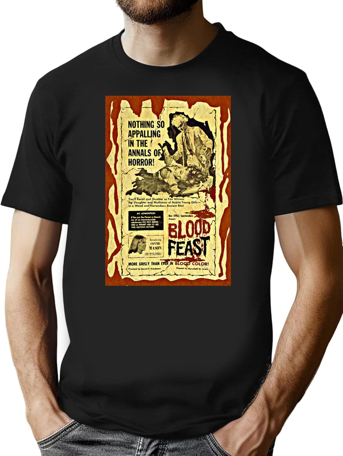 Blood Feast Classic Premium Heavyweight Cotton T-Shirt - Black