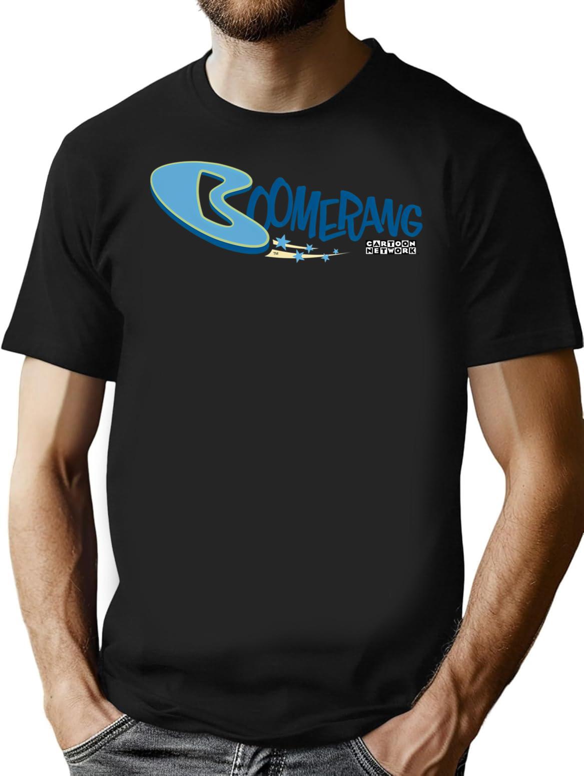 Boomerang - Vintage Logo T-Shirt for Men & Women, T-Shirts Graphic Tee - Black