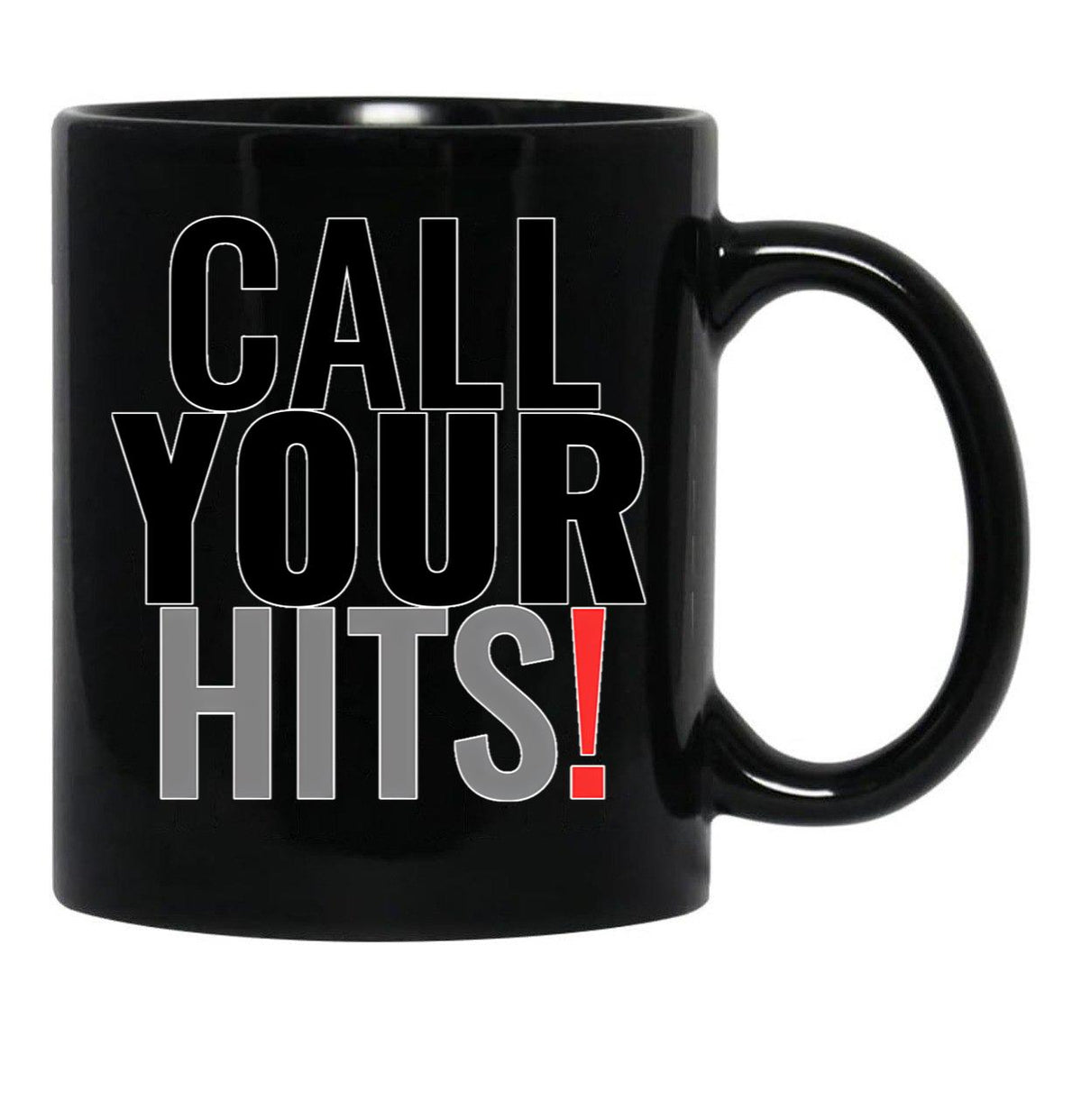 Call Your Hits Airsoft Black Coffee Mug, Gift Coffee Mug - Black