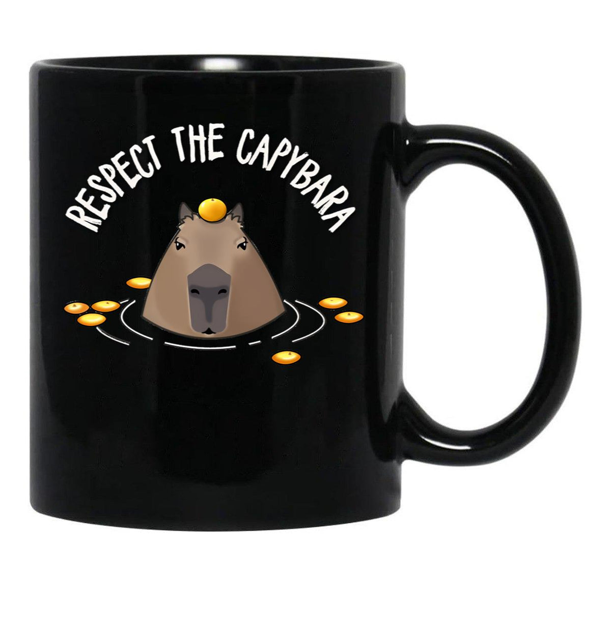 Capybara Black Coffee Mug, Gift Coffee Mug - Black