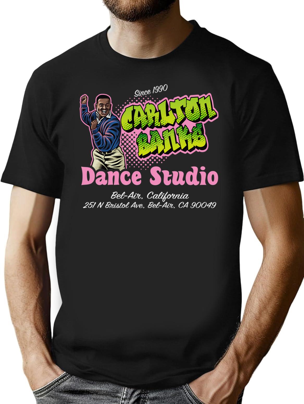 Carlton Banks Dance Studio Premium Heavyweight Cotton T-Shirt - Black