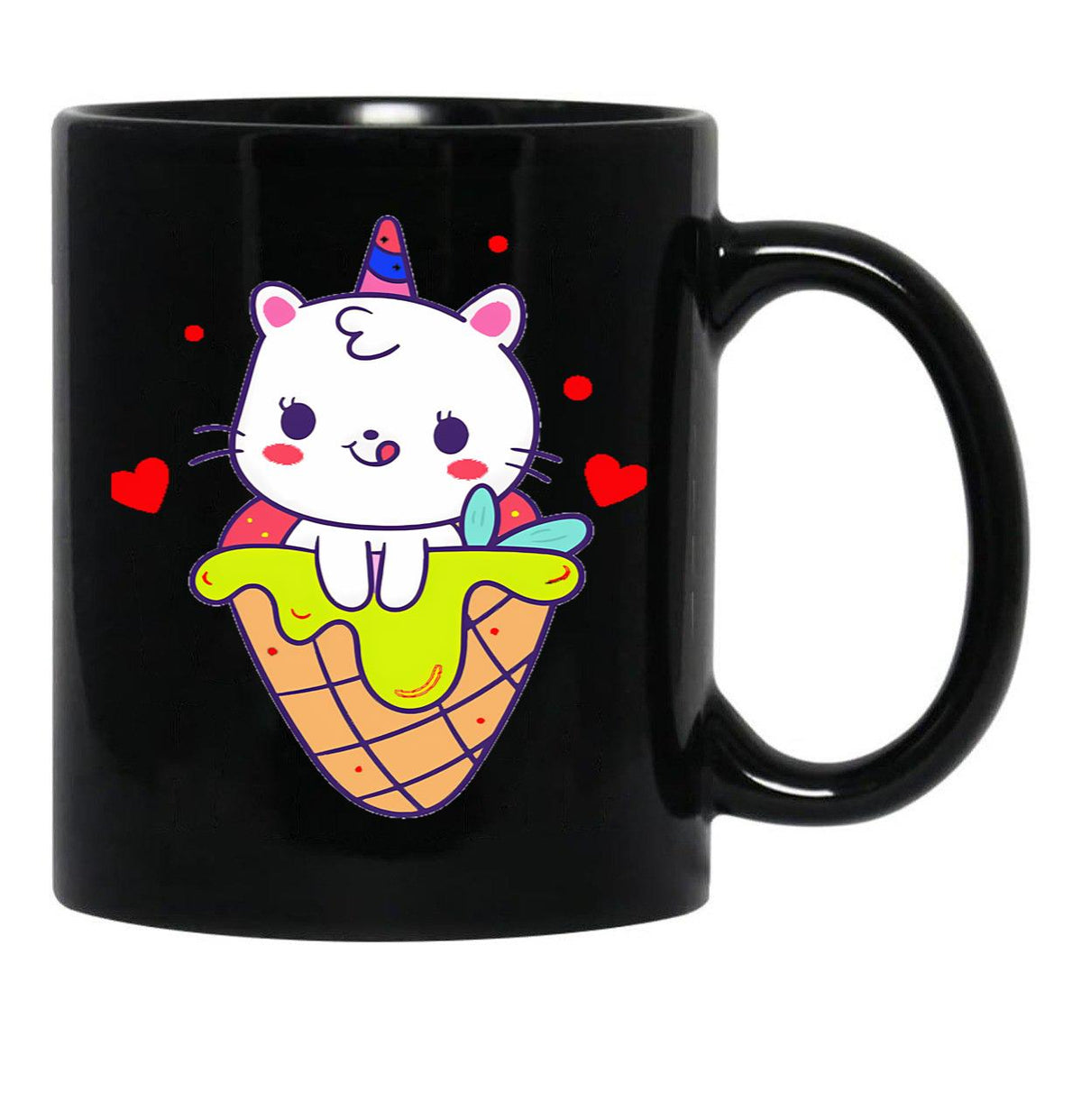 Cat Mom (7) Black Coffee Mug, Gift Coffee Mug - Black