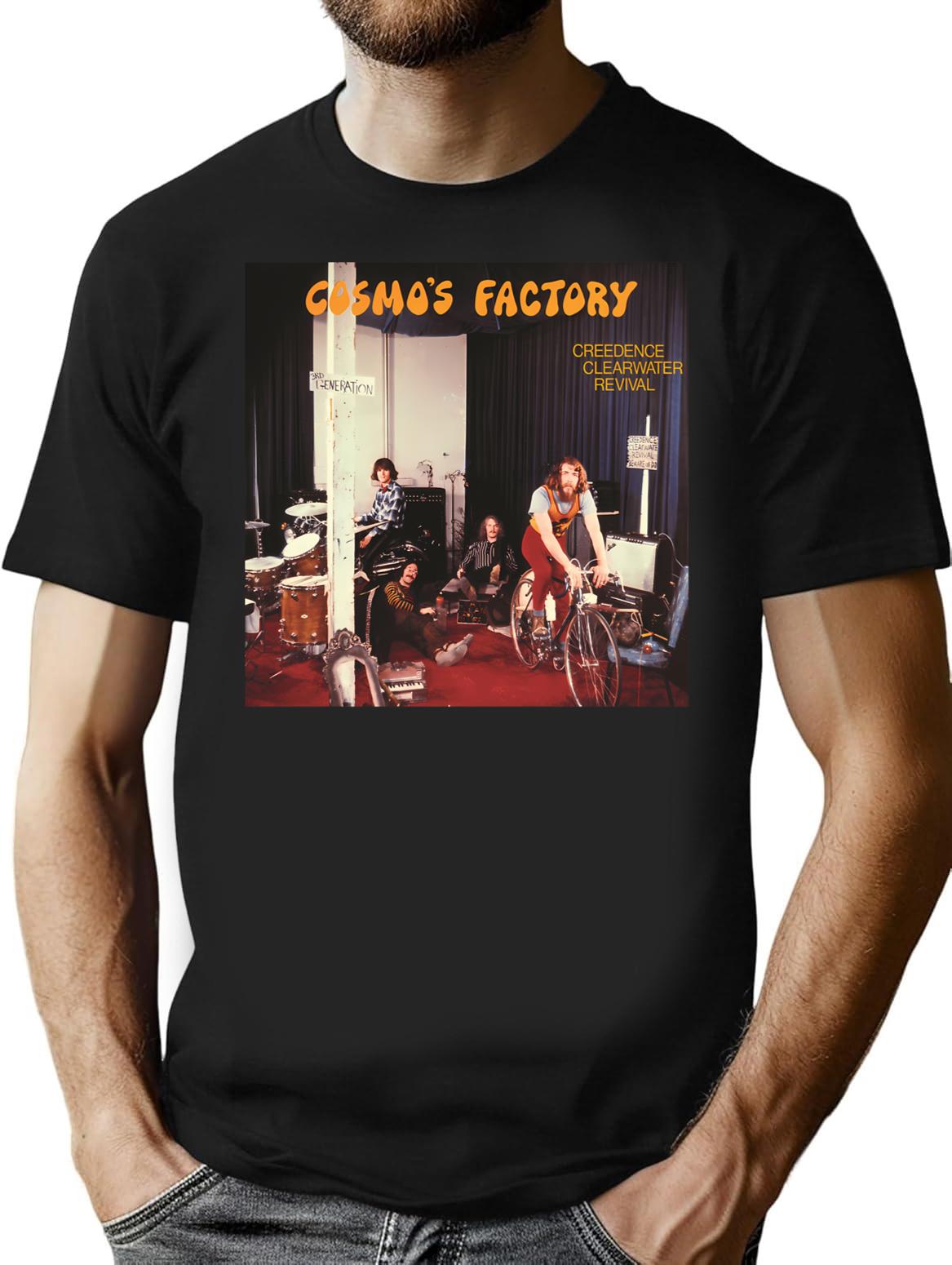Ccr - Cosmos Factory T-Shirt for Men & Women, T-Shirts Graphic Tee - Black