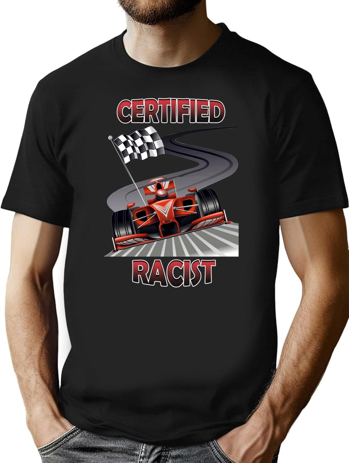 Certified Racist (2) Premium Heavyweight Cotton T-Shirt - Black