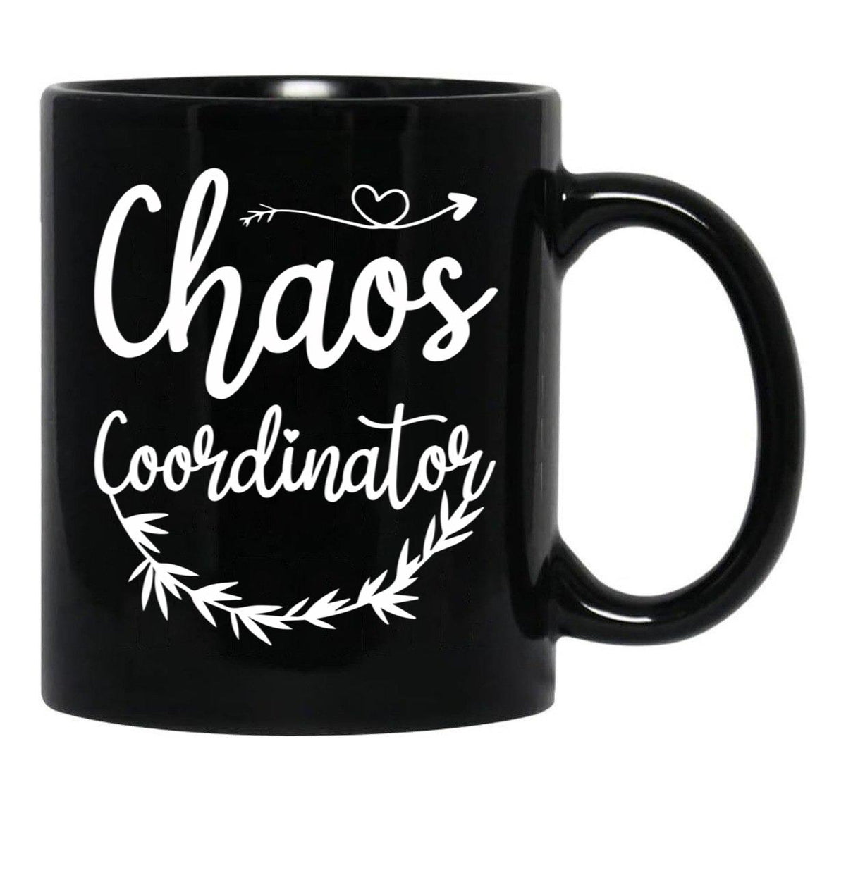 Chaos Coordinator Mom Funny Chaos Coordinator Mom Black Coffee Mug, Gift Coffee Mug - Black