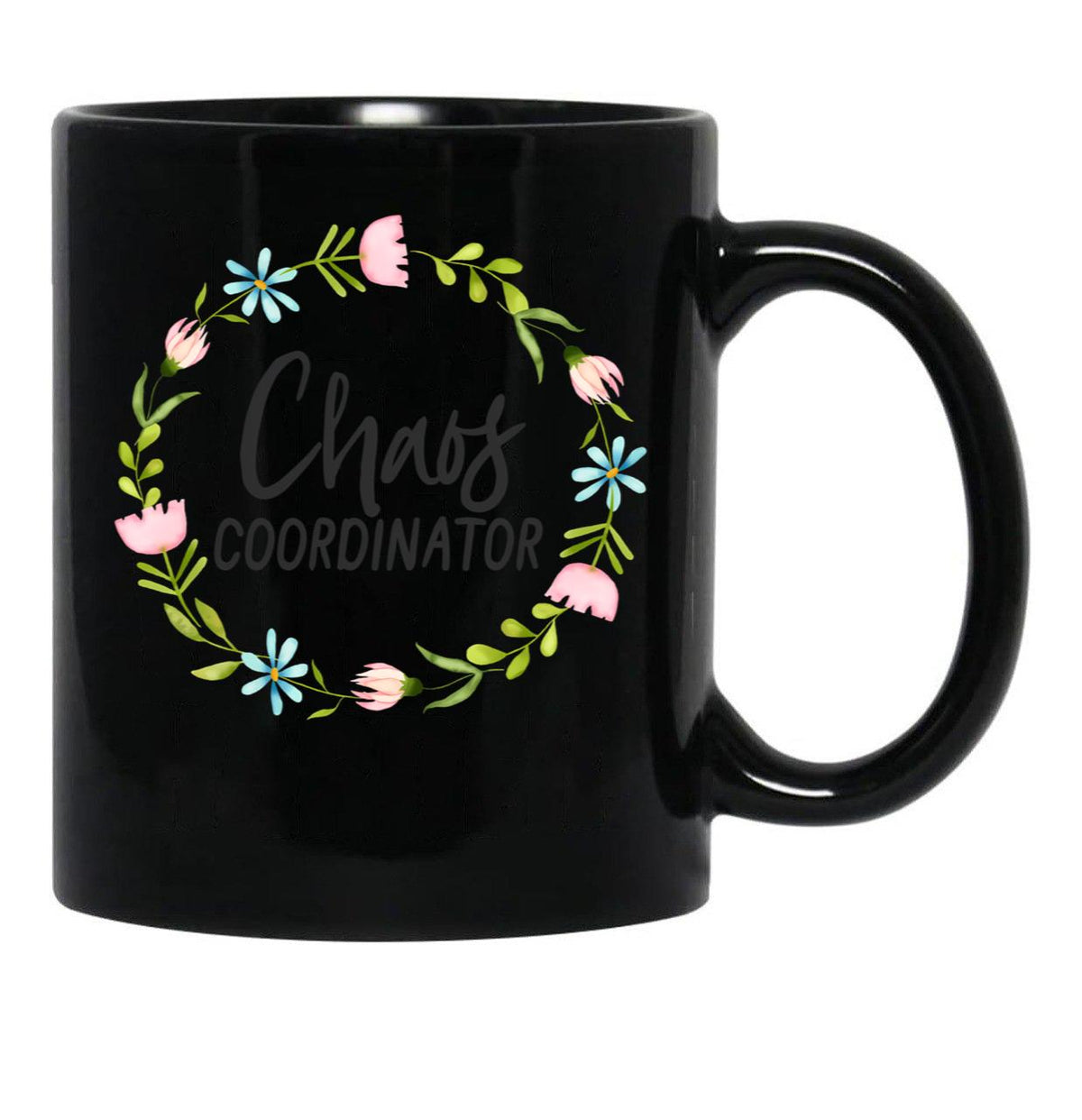 Chaos Coordinator (6) Black Coffee Mug, Gift Coffee Mug - Black