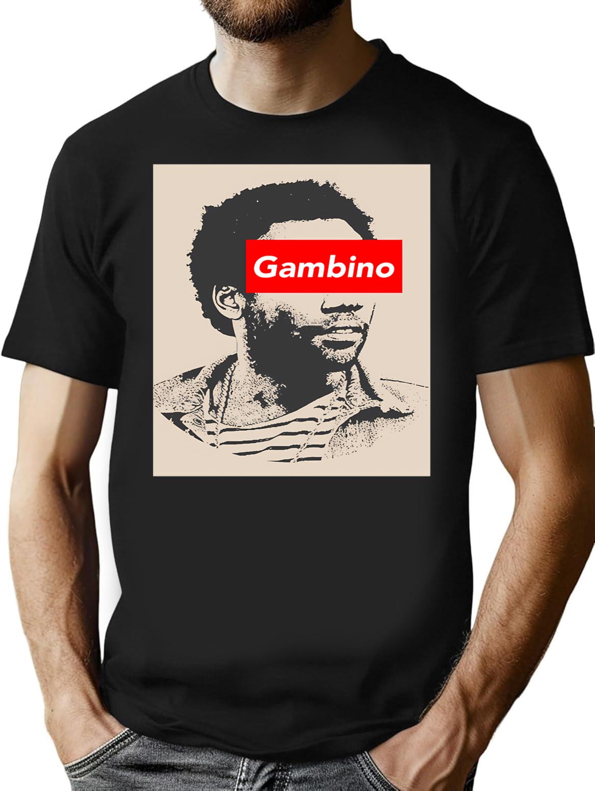 Childish Gambino Vintage T-Shirt for Men & Women, T-Shirts Graphic Tee - Black