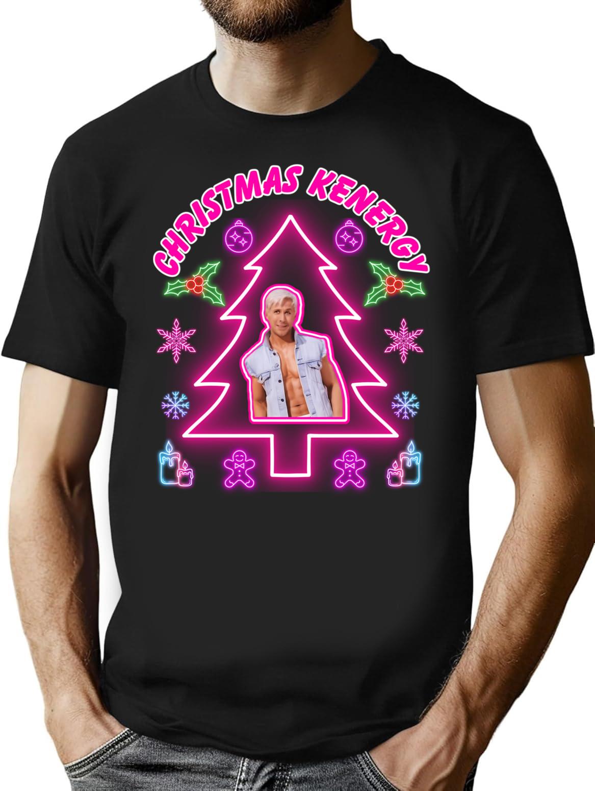 Christmas Kenergy T-Shirt for Men & Women, T-Shirts Graphic Tee - Black