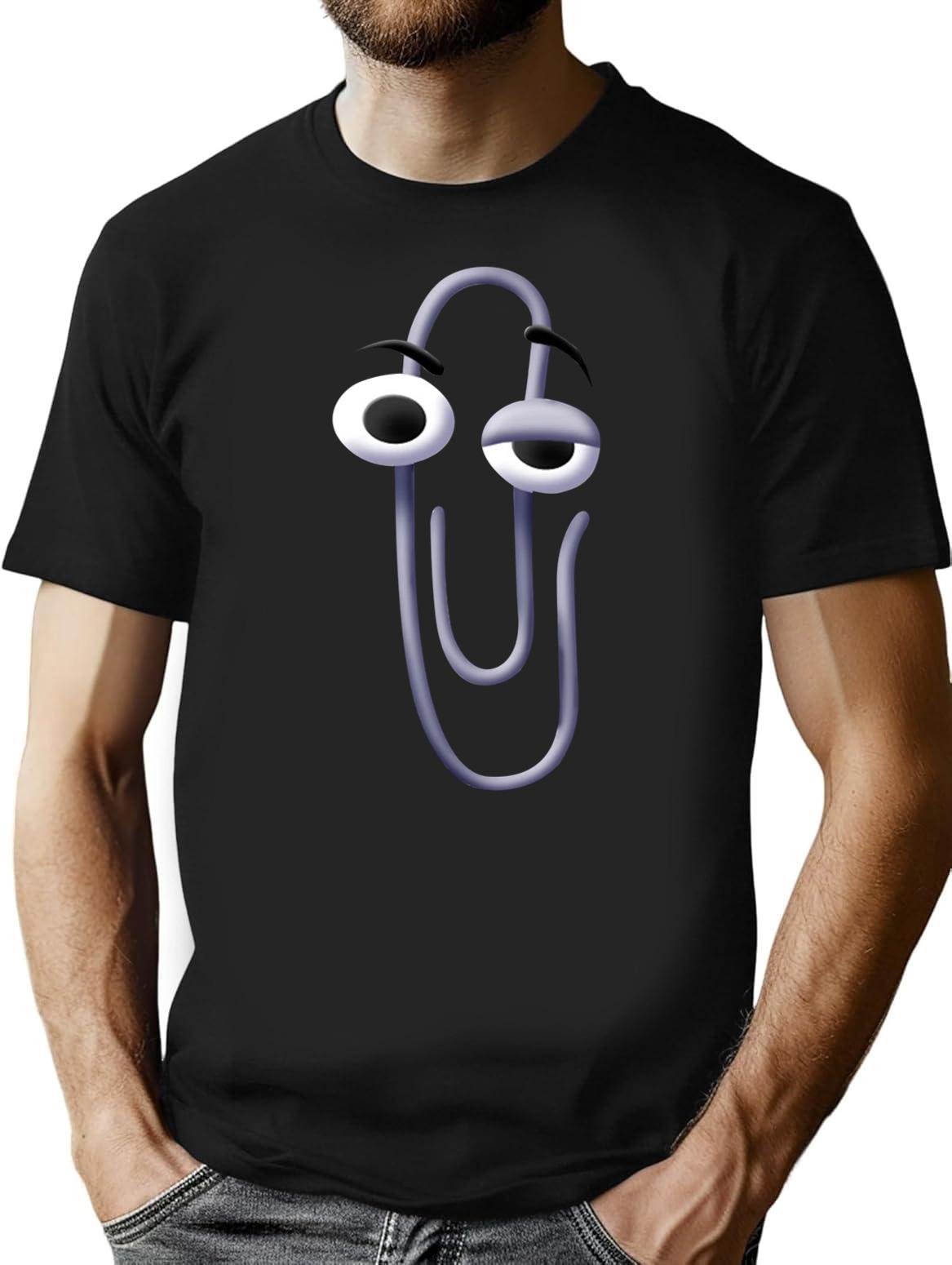 Clippy (2) Premium Heavyweight Cotton T-Shirt - Black