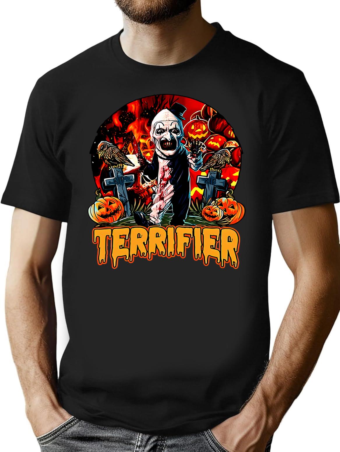 Cophorror Movie Characters T-Shirt for Men & Women, T-Shirts Graphic Tee - Black