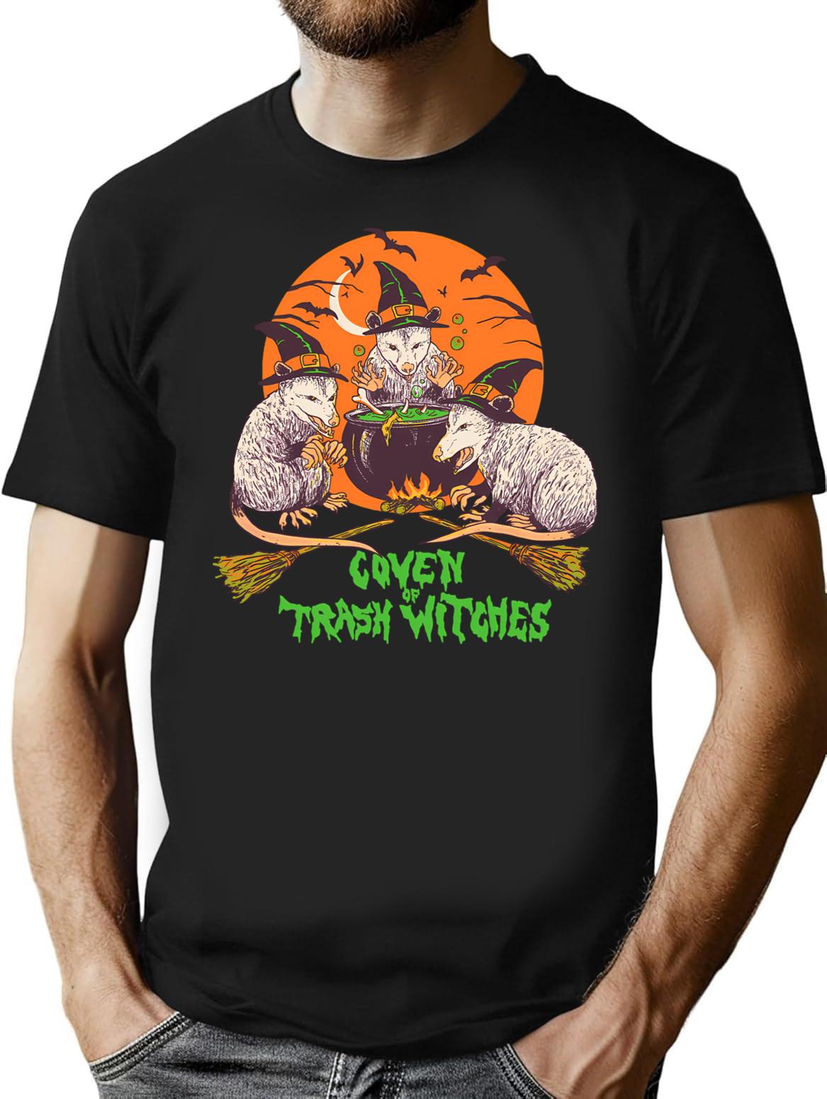 Coven Of Trash Witches T-Shirt for Men & Women, T-Shirts Graphic Tee - Black
