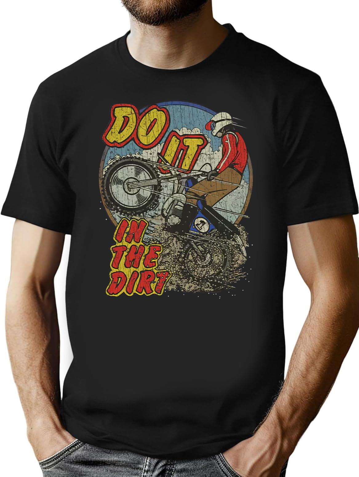 Do It in The Dirt 1976 Premium Heavyweight Cotton T-Shirt - Black