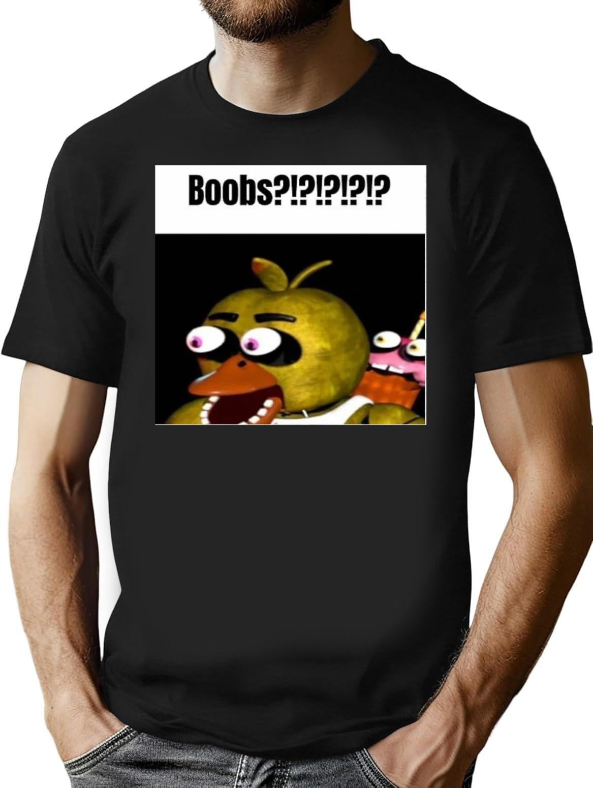 FNAF Bonnie Balls Premium Heavyweight Cotton T-Shirt - Black