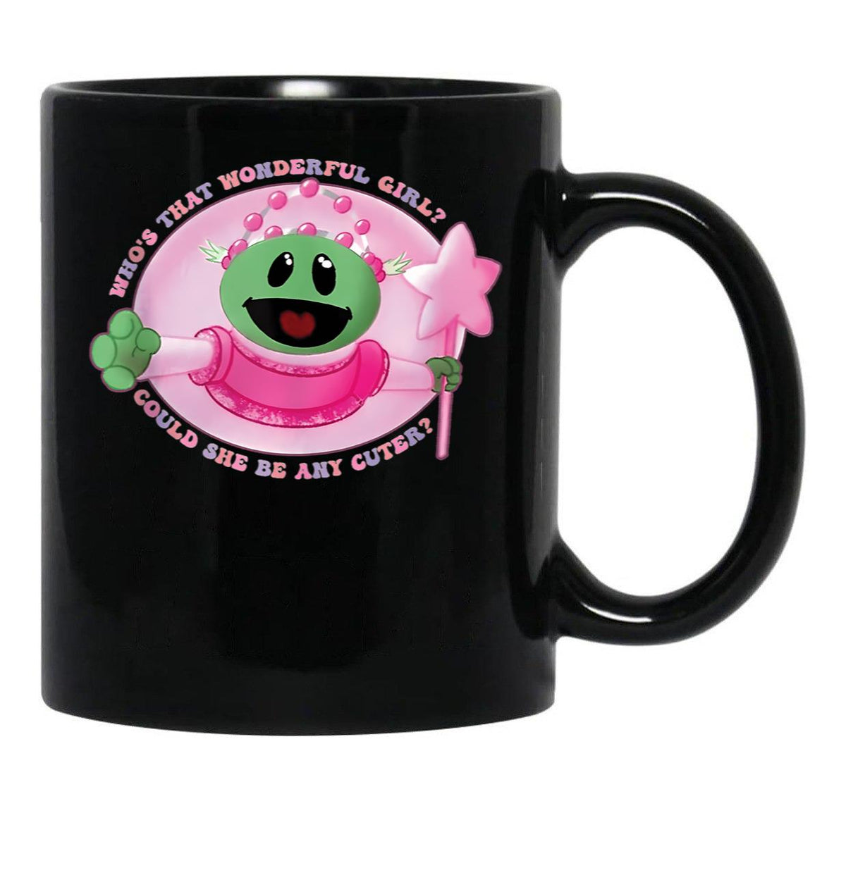 Fan Nanalan Who' That Wonderful Girl Could She Be Any Cuter Black Coffee Mug, Gift Coffee Mug - Black
