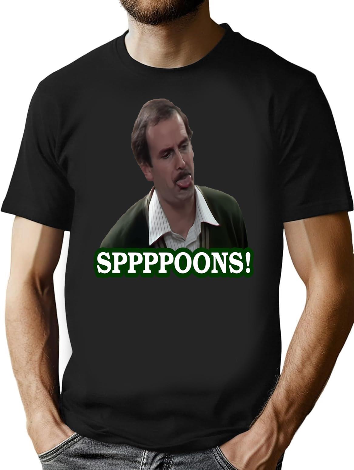 Fawlty Towers Sppppoons Premium Heavyweight Cotton T-Shirt - Black