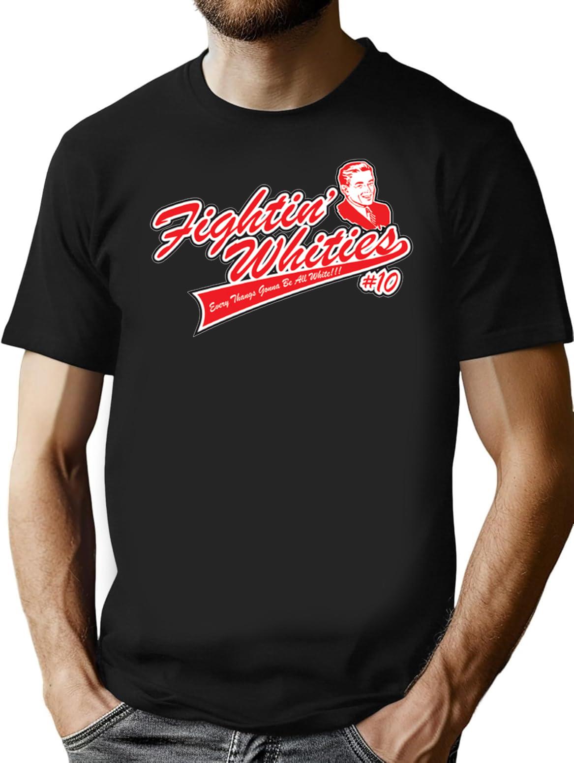 Fighting Whities Premium Heavyweight Cotton T-Shirt - Black