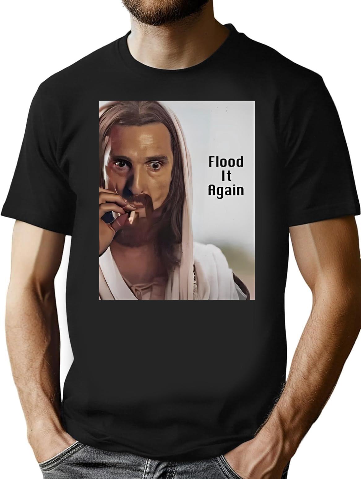Flood It Again Premium Heavyweight Cotton T-Shirt - Black