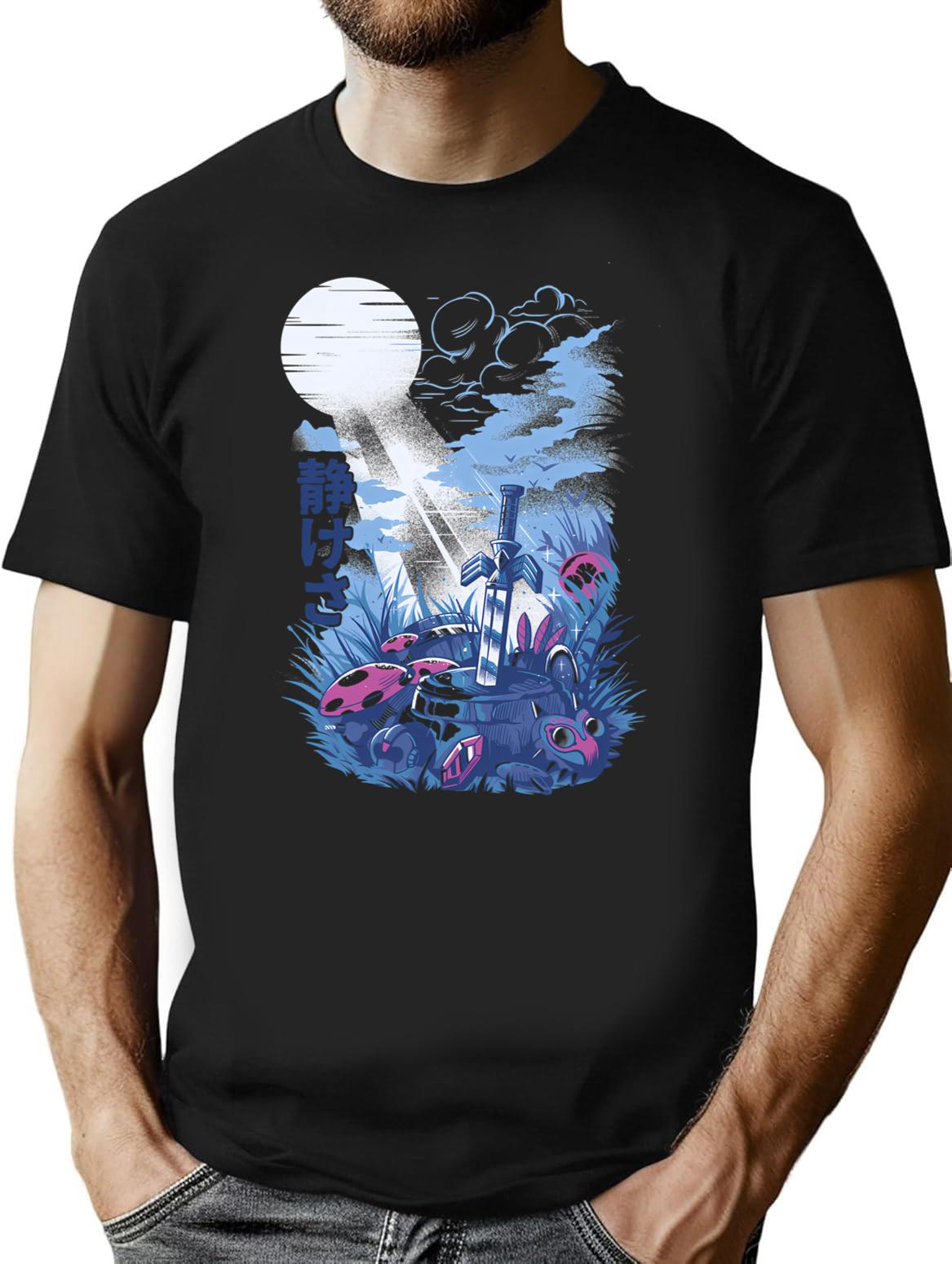 Games On The Woods T-Shirt for Men & Women, T-Shirts Graphic Tee - Black