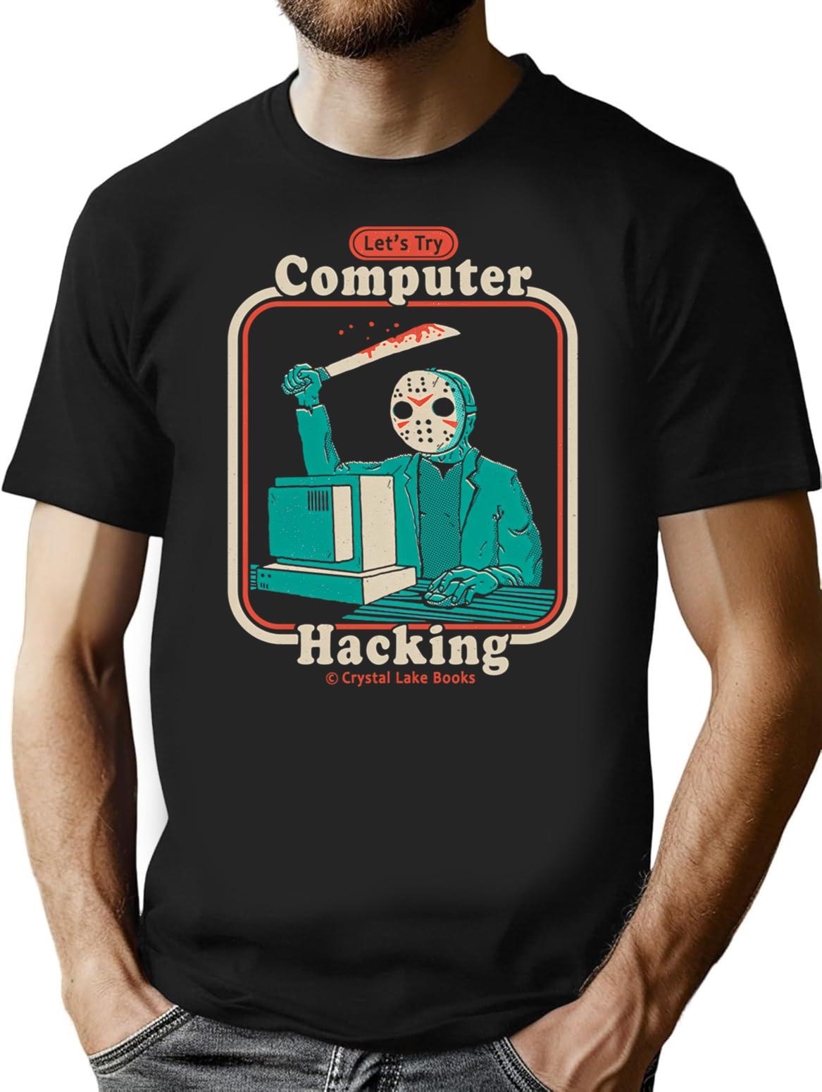 Hacking For Beginners T-Shirt for Men & Women, T-Shirts Graphic Tee - Black