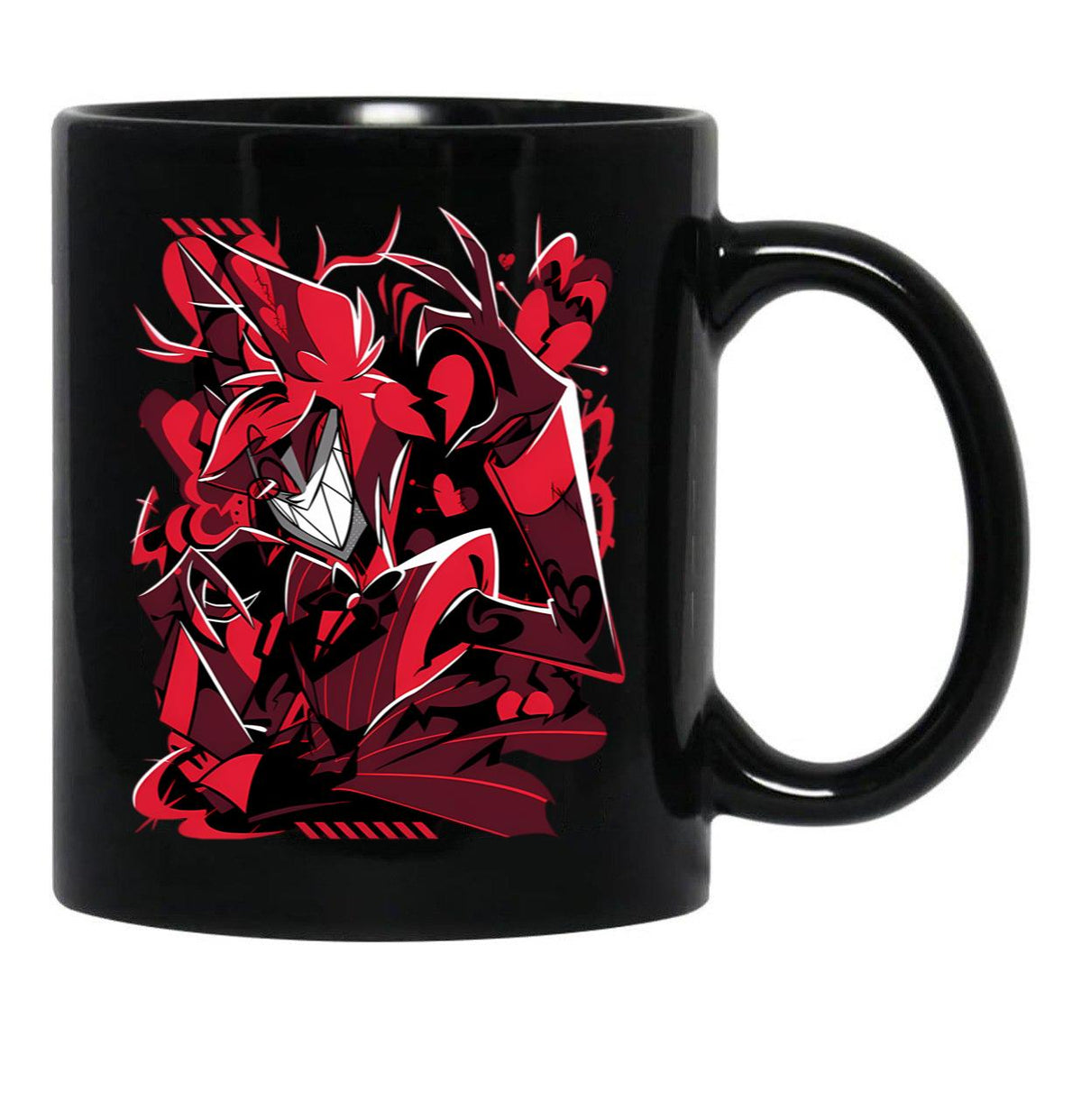 Hazbin Hotel Alastor (5) Black Coffee Mug, Gift Coffee Mug - Black