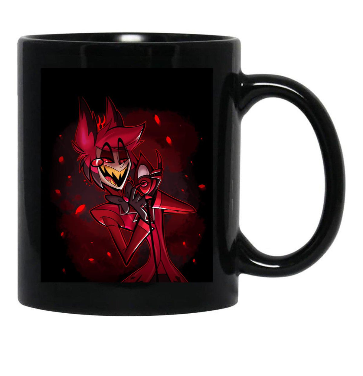 Hazbin Hotel - Alastor Black Coffee Mug, Gift Coffee Mug - Black