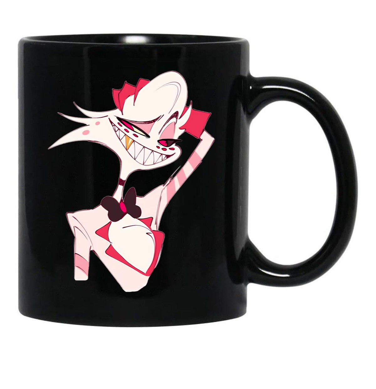 Hazbin Hotel Angel Black Coffee Mug, Gift Coffee Mug - Black
