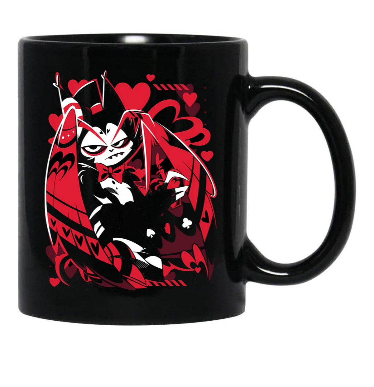 Hazbin Hotel Husk Black Coffee Mug, Gift Coffee Mug - Black