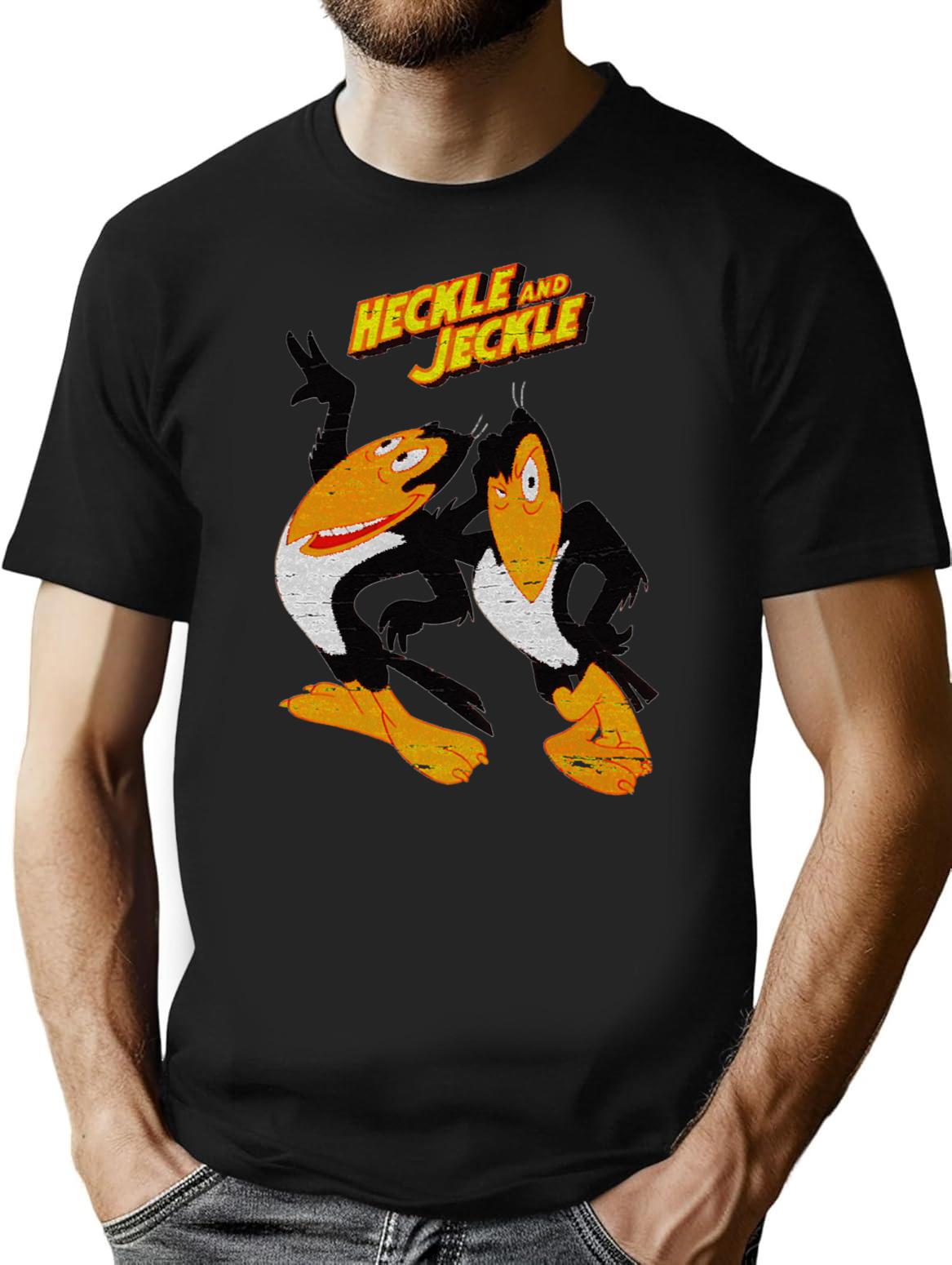 Heckle And Jeckle - Vintage Essential T-Shirt T-Shirt for Men & Women, T-Shirts Graphic Tee - Black