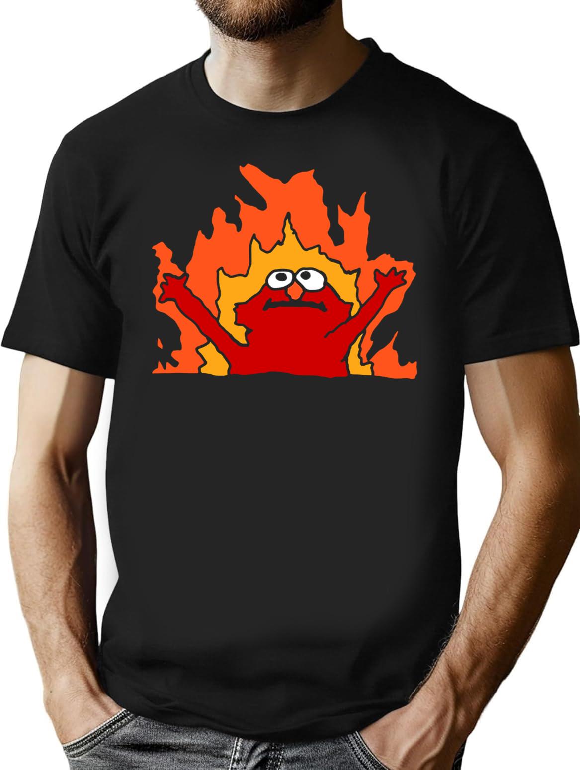 Hellmo Funny Cake Meme Premium Heavyweight Cotton T-Shirt - Black