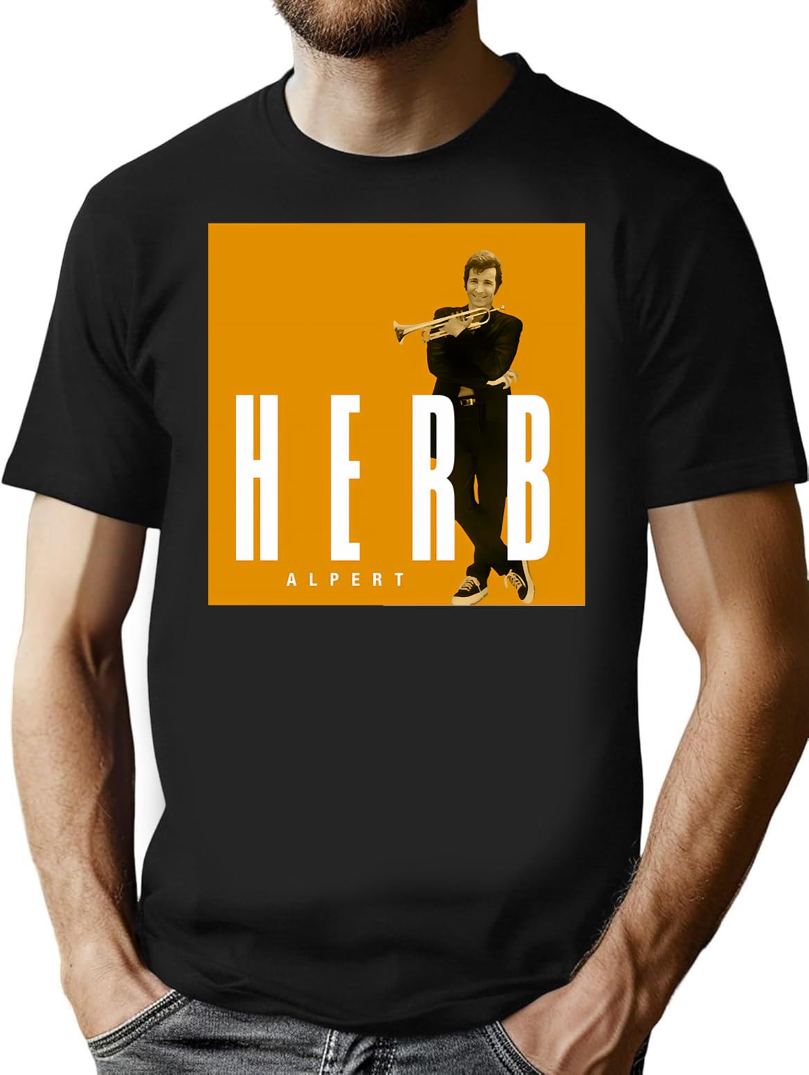 Herb Alpert Classic T-Shirt for Men & Women, T-Shirts Graphic Tee - Black