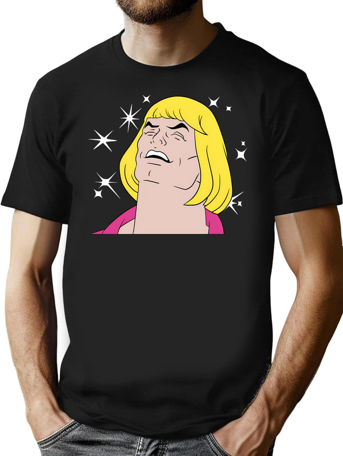 Heyyeyaaeyaaaeyaeyaa Meme T-Shirt for Men & Women, T-Shirts Graphic Tee - Black