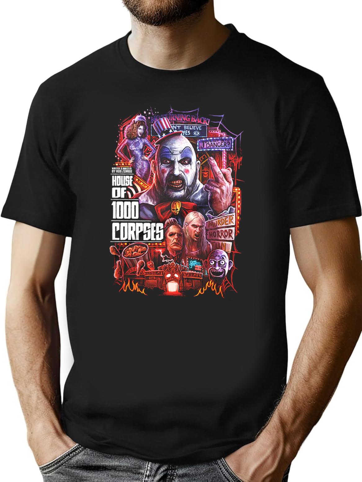 House of 1000 Corpses Theres No Turning Back Premium Heavyweight Cotton T-Shirt - Black